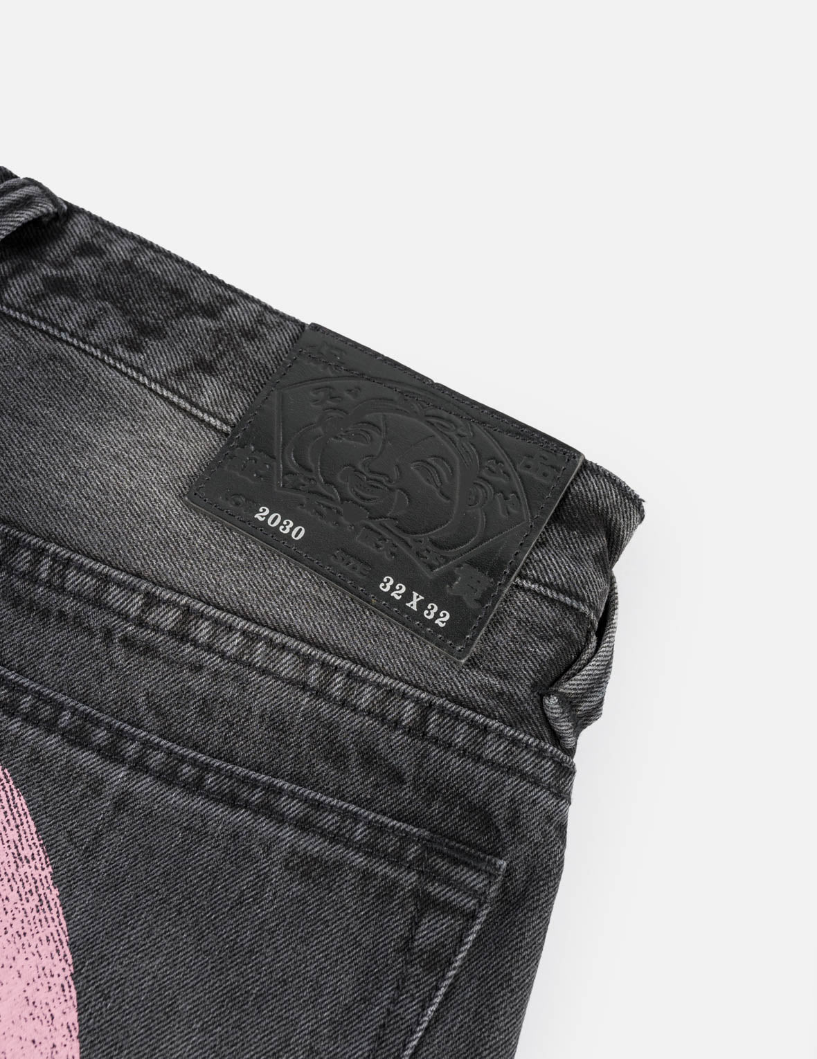 Faded Daicock Print Relax Fit Jeans #2030