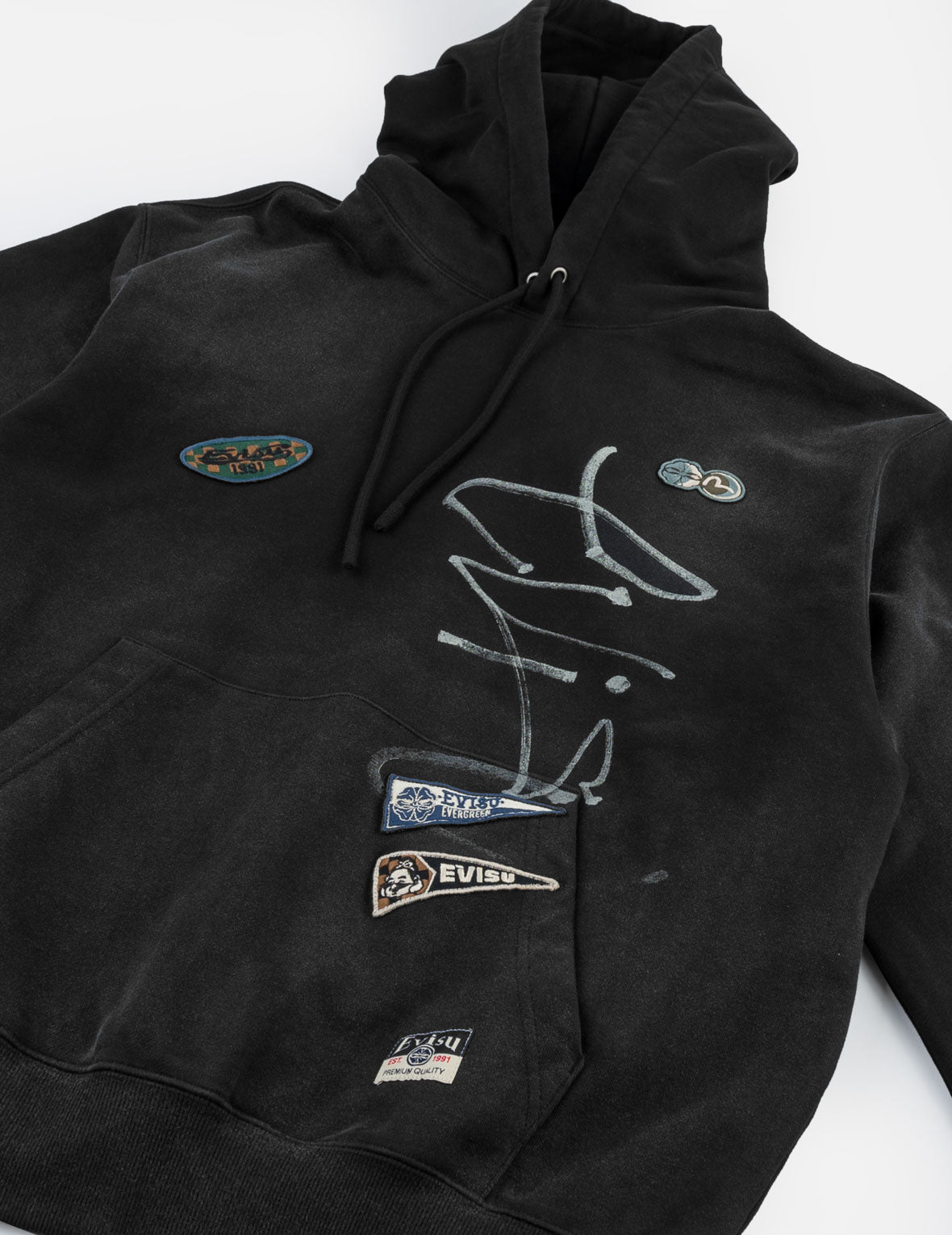 Fortune Embroidered Badges Hoodie