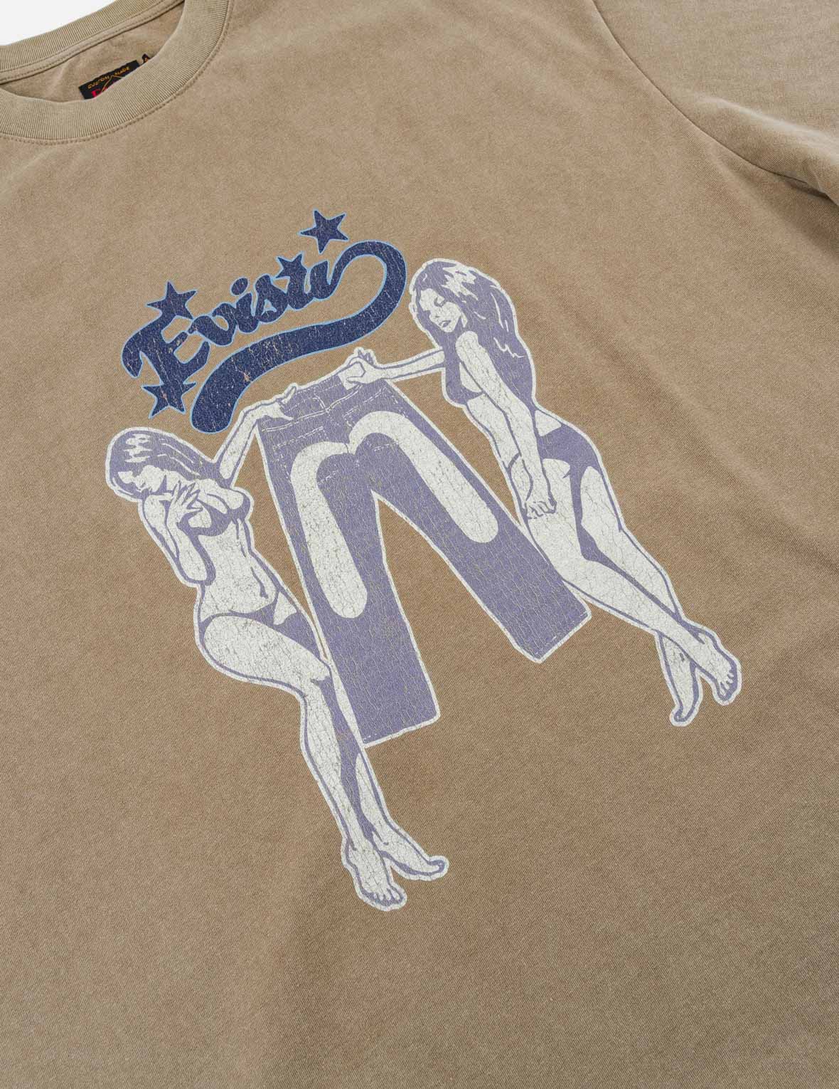 レトロピンナップ 大Mプリント Tシャツ