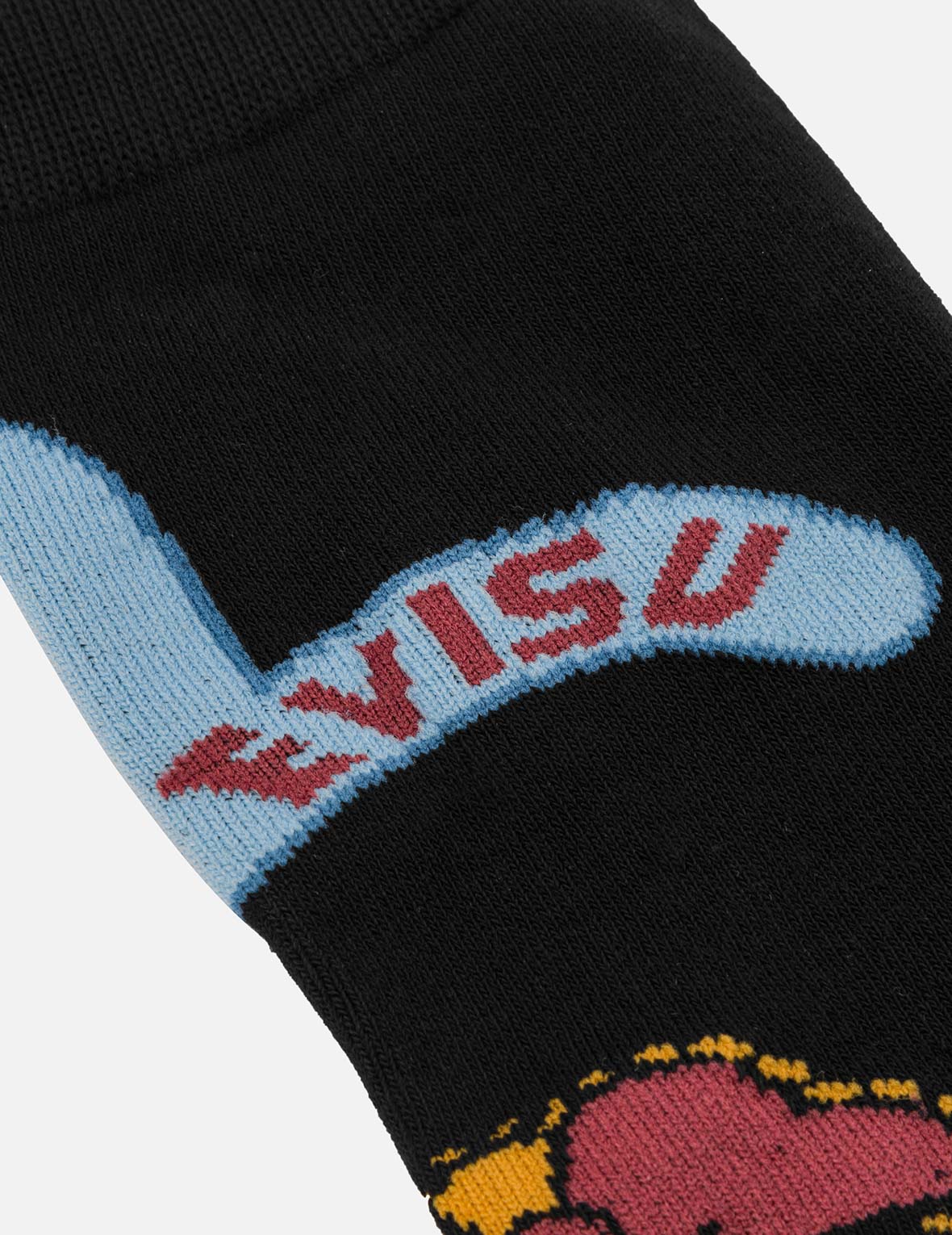 EVISUマルチロゴジャカードロングソックス