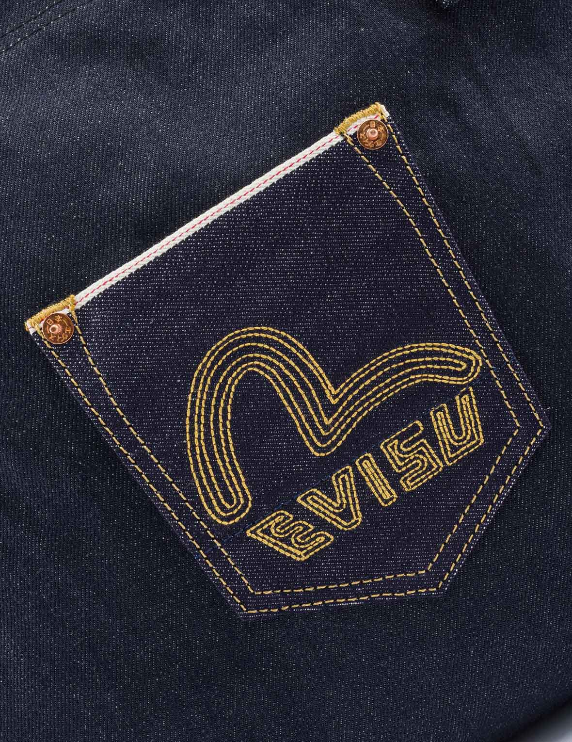 カモメ刺繍デニムトートバッグ