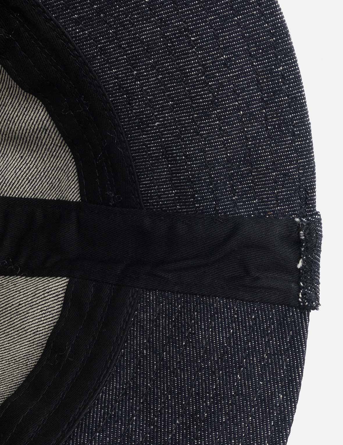 ロゴとカモメ刺繍 デニムバケットハット