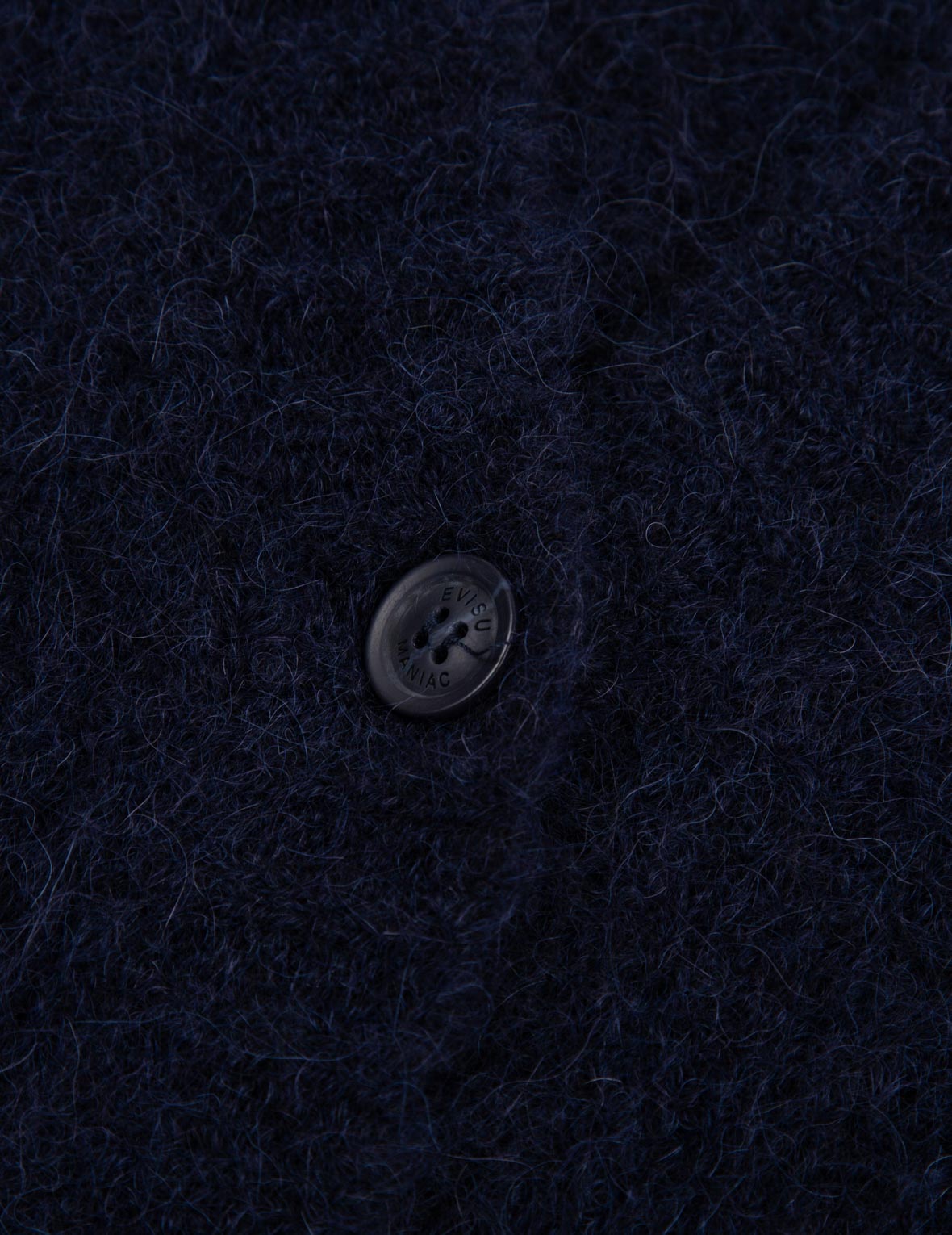 Logo Badge Fluffy Cardigan