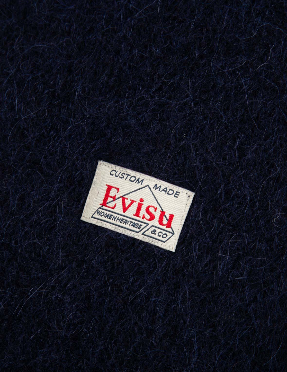 Logo Badge Fluffy Cardigan