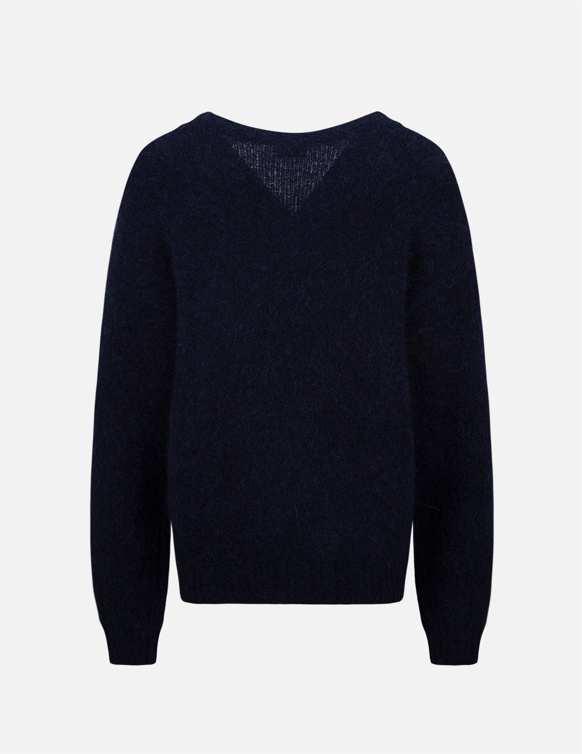 Logo Badge Fluffy Cardigan