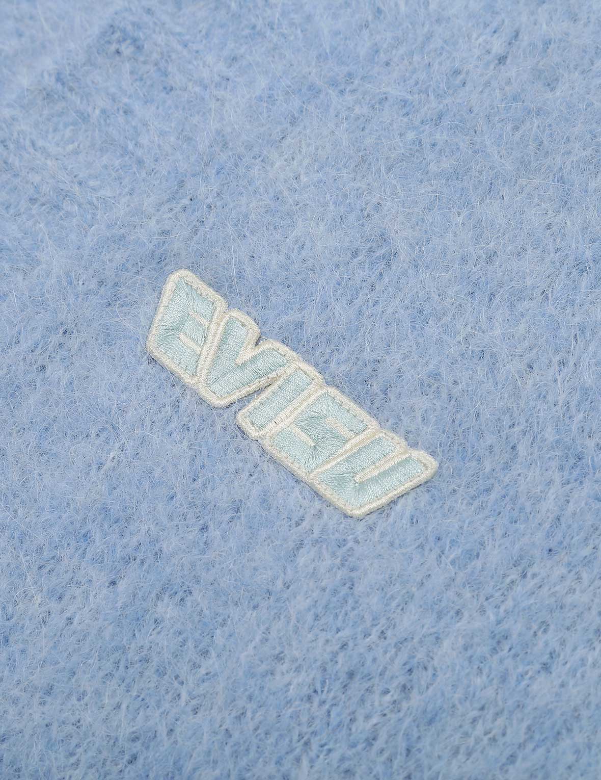 Logo Badge Fluffy Cardigan