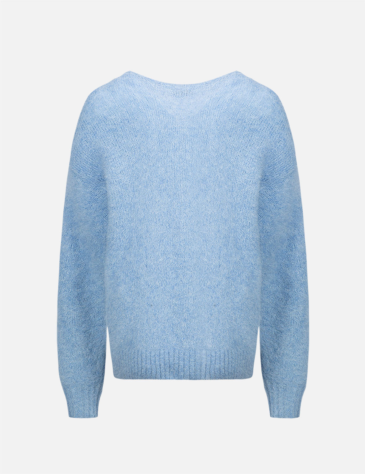 Logo Badge Fluffy Cardigan