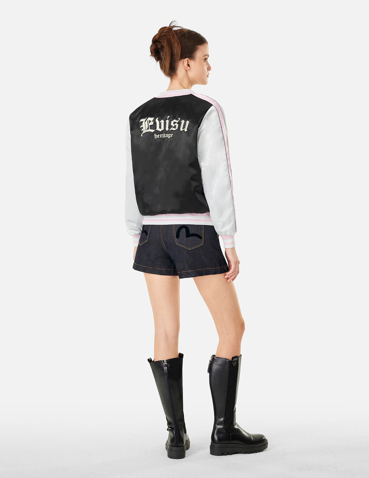 ロゴ刺繍ルーズフィットスカジャン