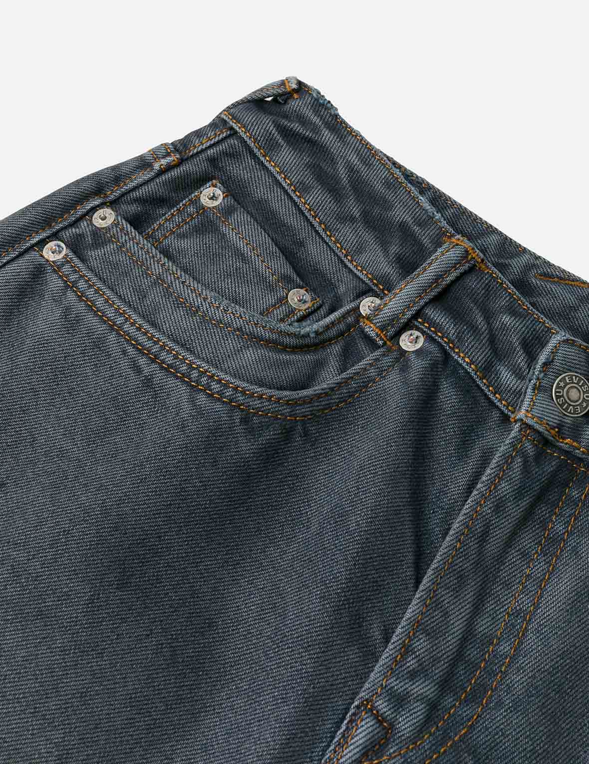 Multi-Pocket with Multi Logos Embroidery Cropped Jeans