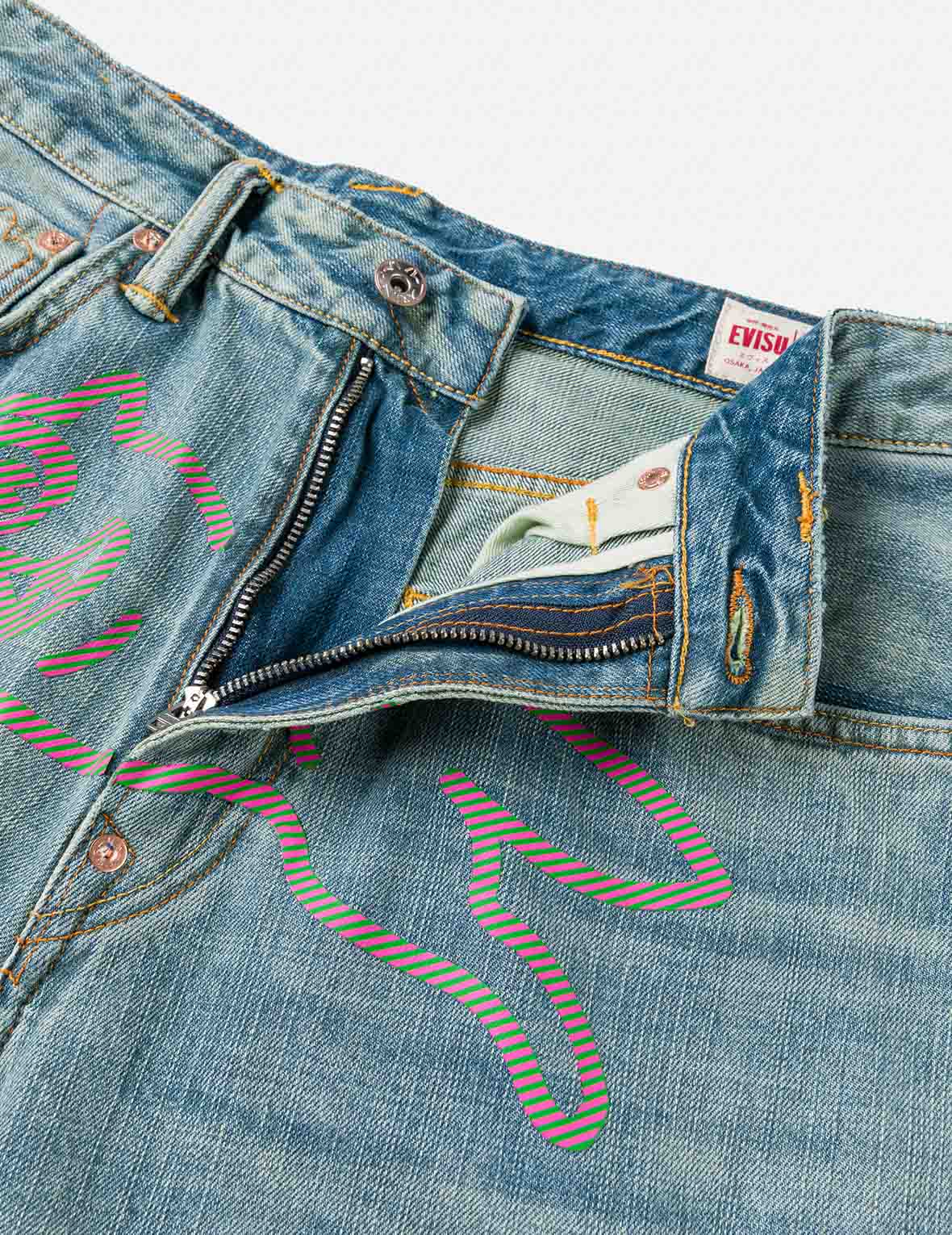【EXCLUSIVE】EVISU X ICECREAM Daicock Jeans