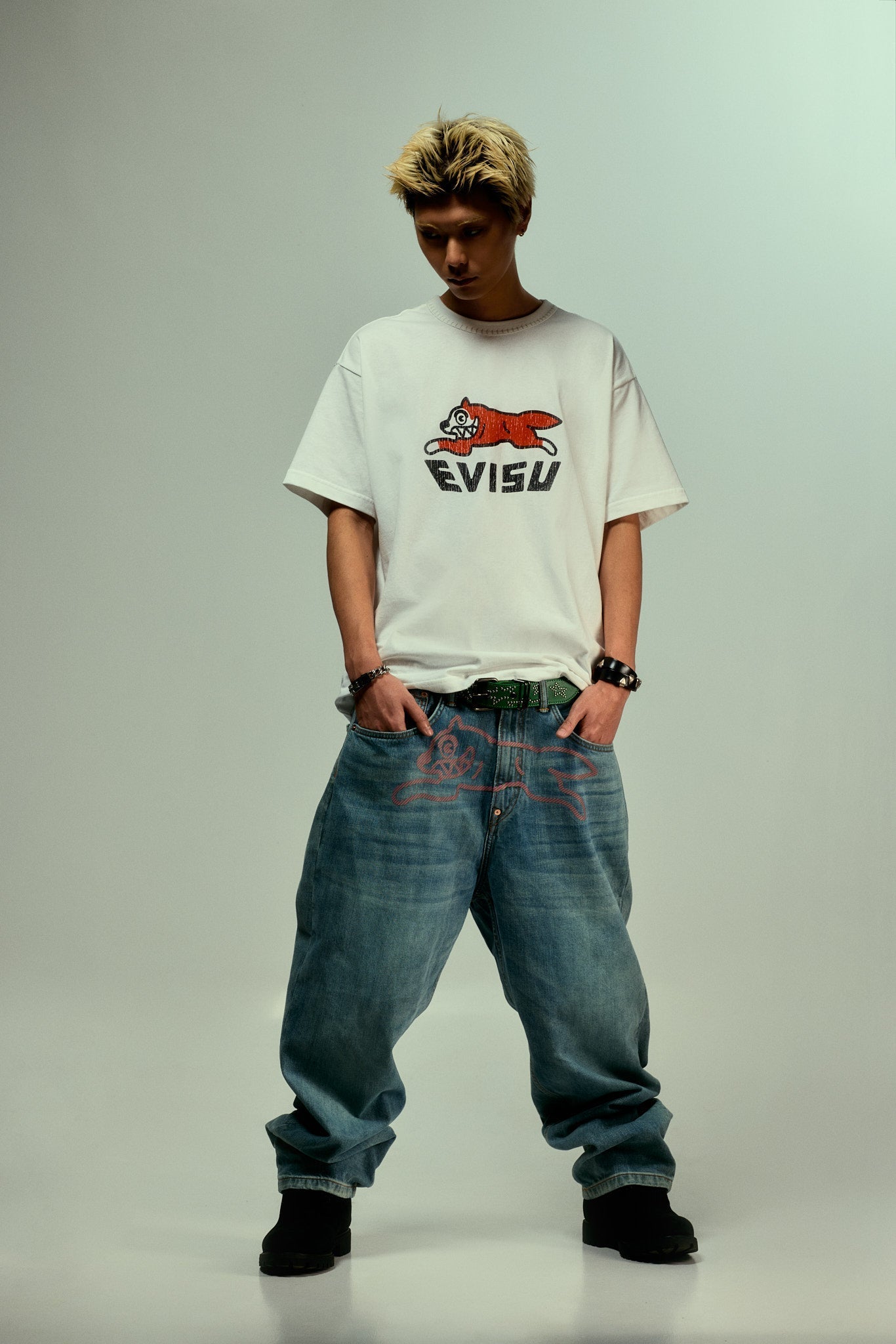 EVISU X ICECREAM Logo T-Shirt