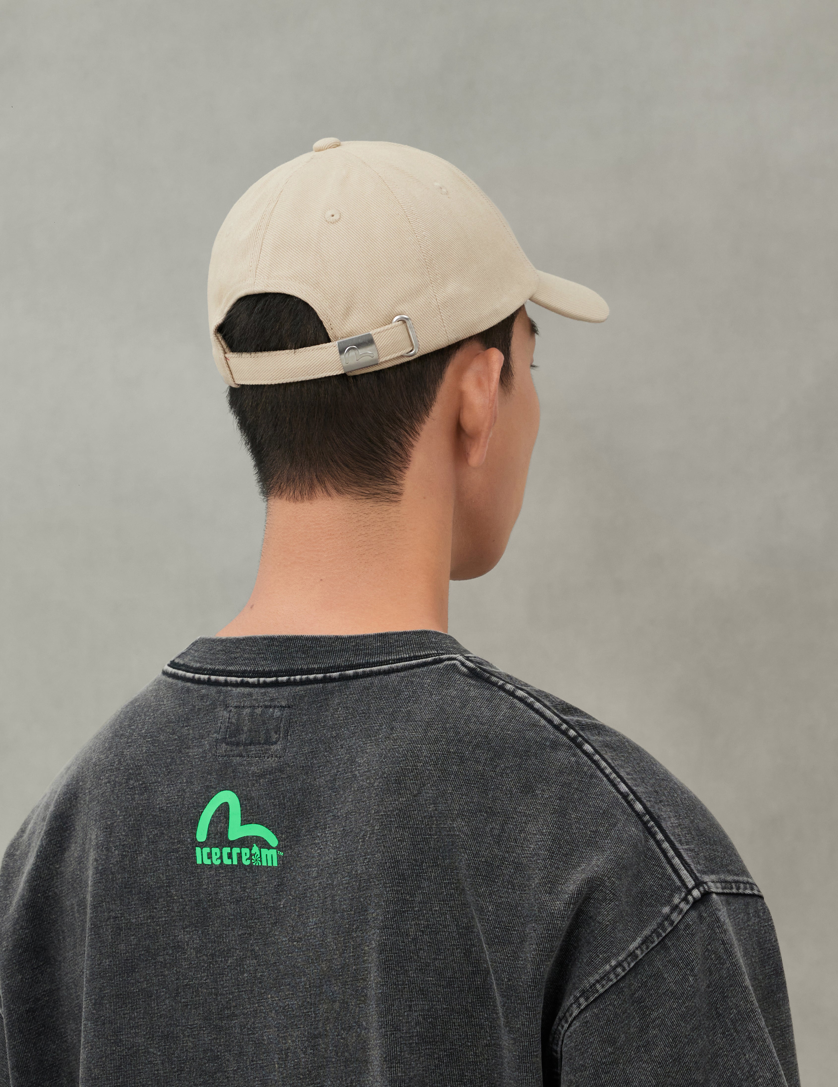 EVISU X ICECREAM ロゴ キャップ - ライトベージュ