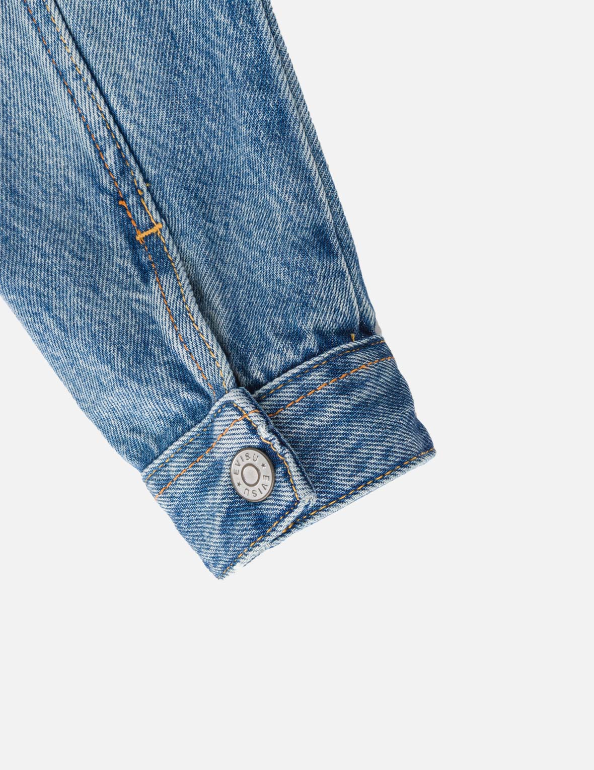 Leopard Head Embroidered Denim Jacket