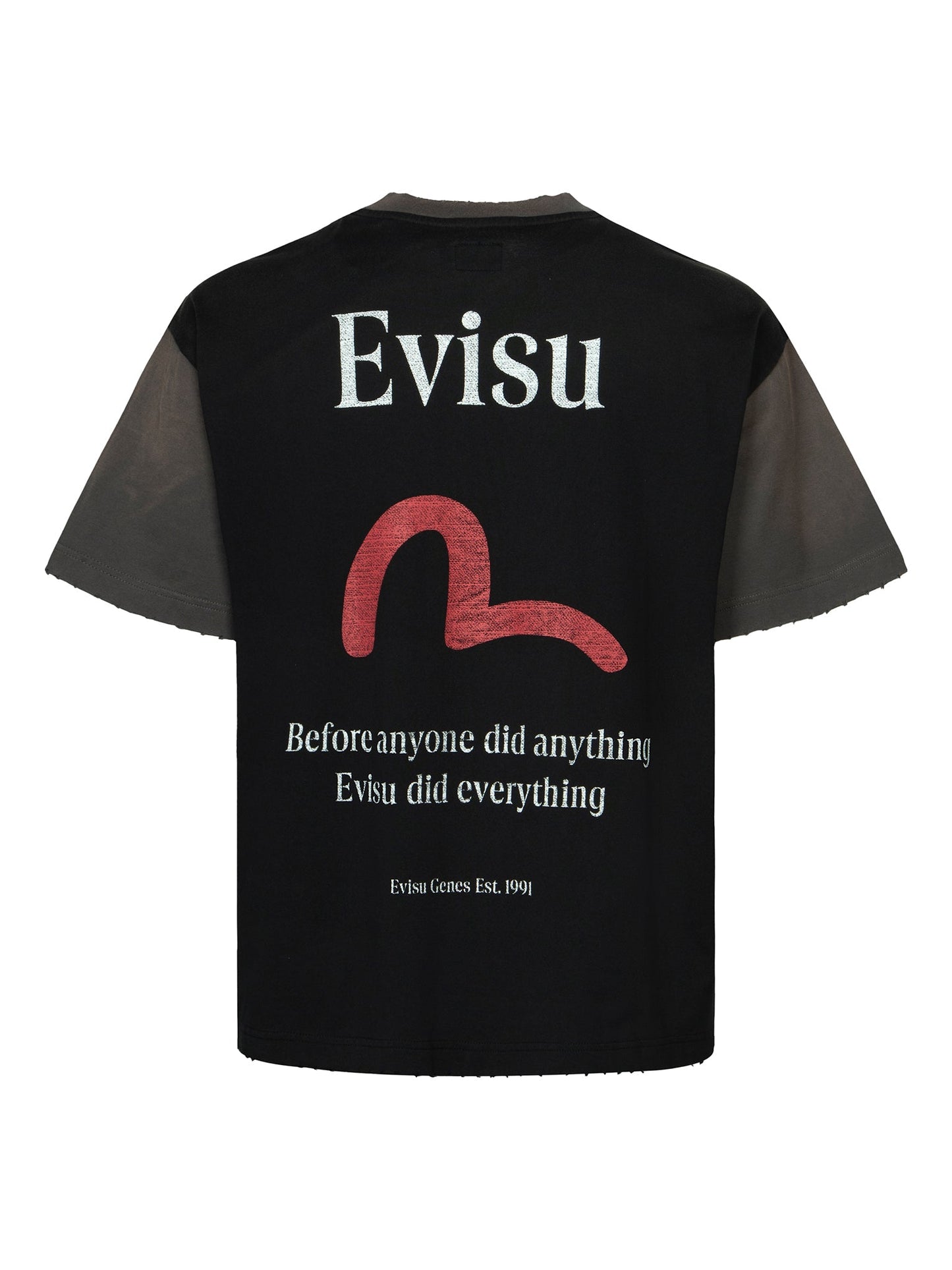 カモメとロゴプリントのボクシーTシャツ