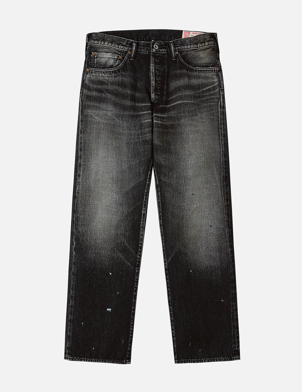 Washed Seagull Print Regular Fit Jeans