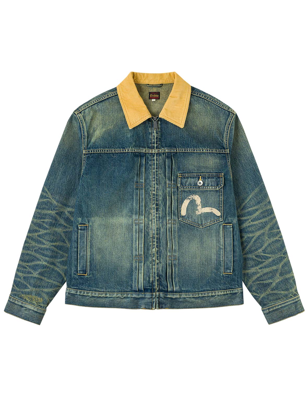 コントラストカラー ジップデニムジャケット – EVISU