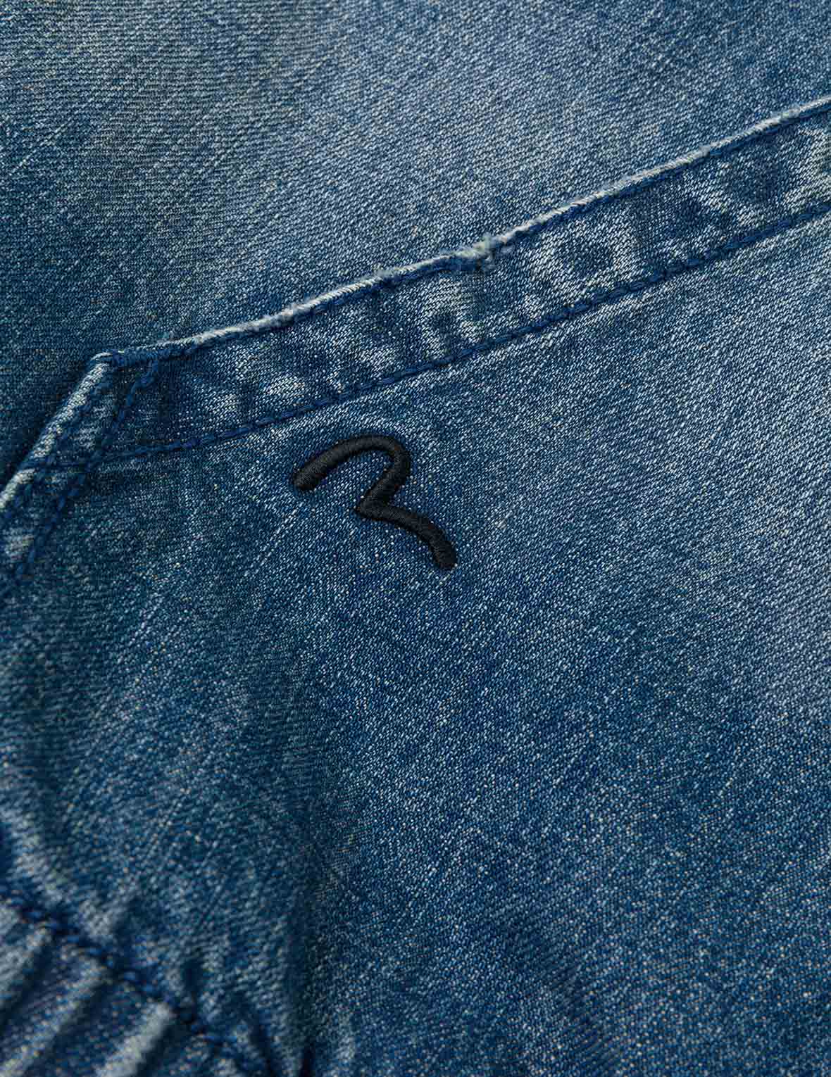 デニムフーデッドアノラックジャケット