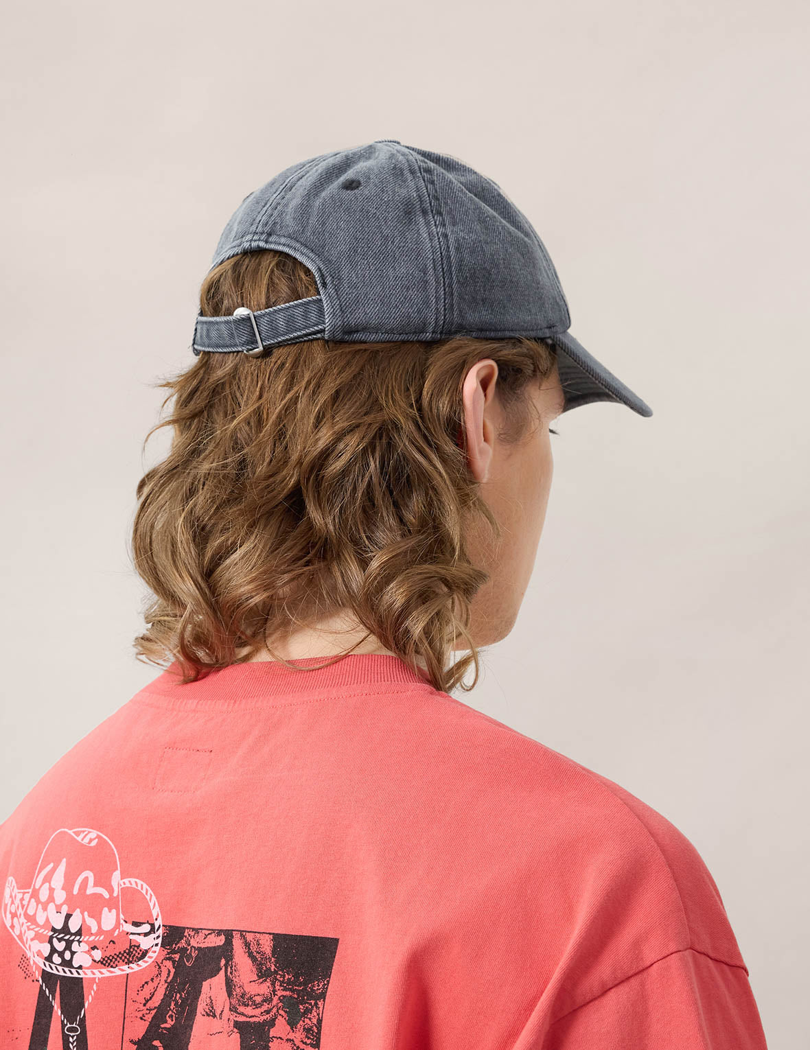 ワーカー刺繍 ディストレスド キャップ
