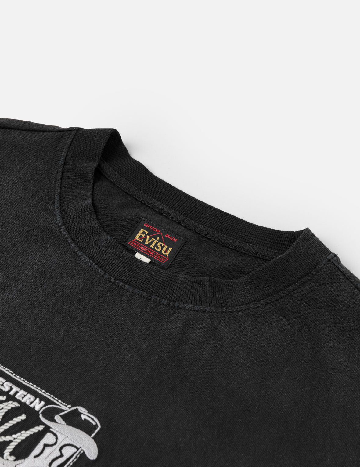カウボーイブーツロゴ刺繍Tシャツ