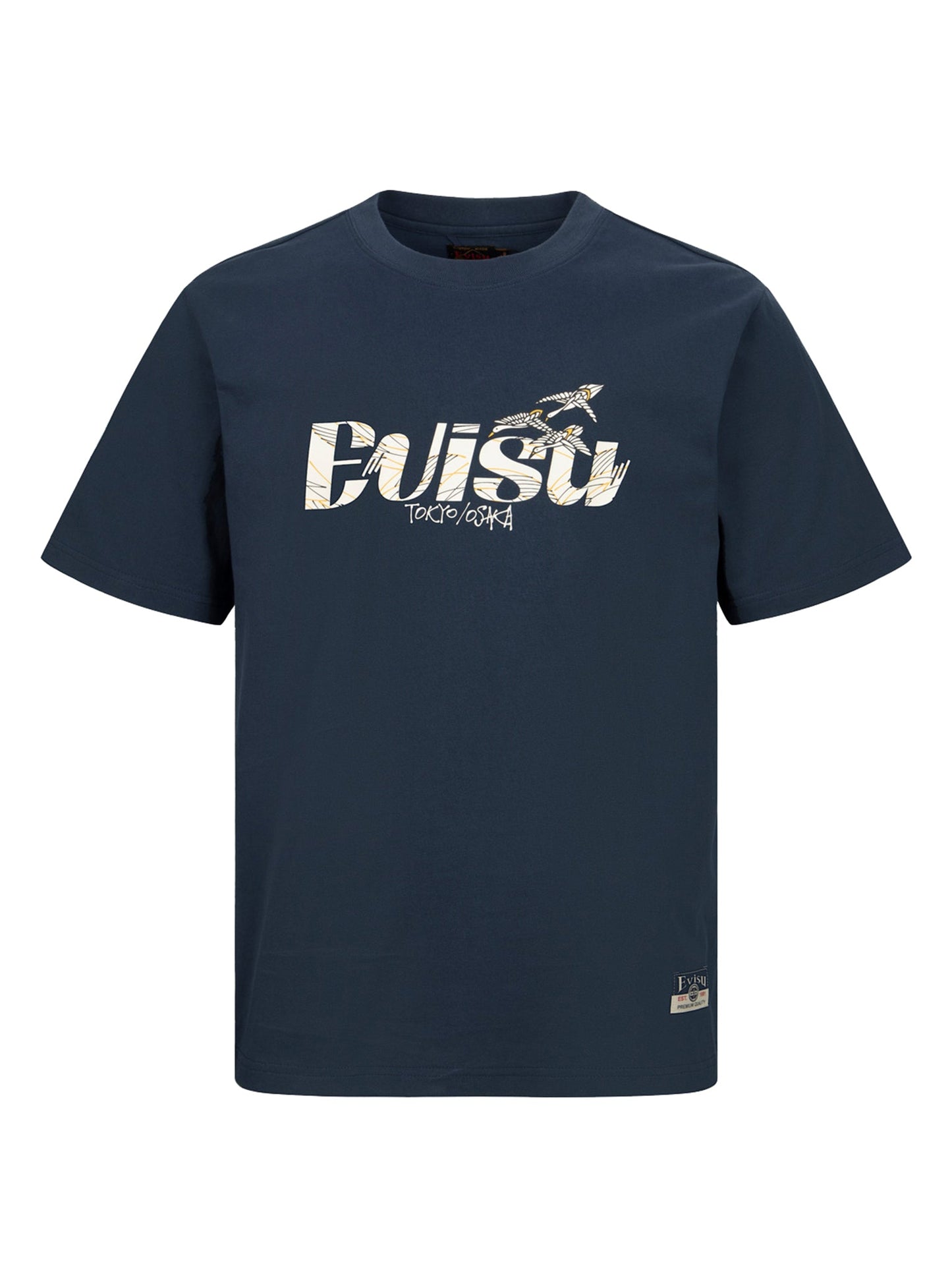 ロゴプリントのレギュラーフィットTシャツ