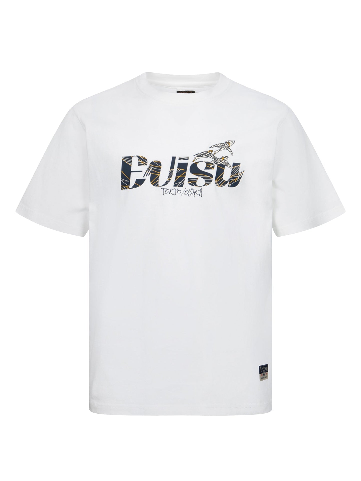 ロゴプリントのレギュラーフィットTシャツ