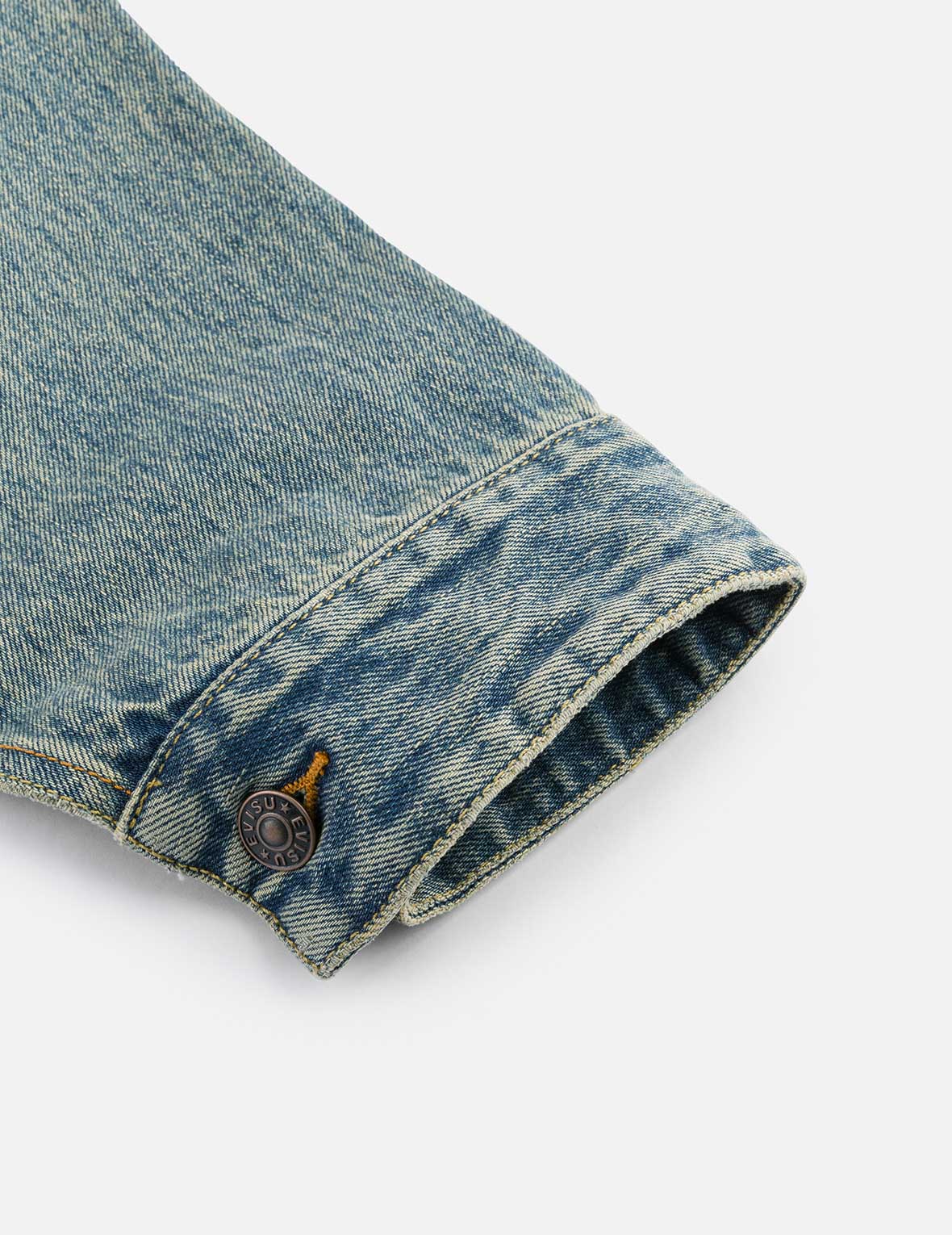 EVISU X F-LAGSTUF-F 春画とカモメ刺繍 リラックスフィット デニムジャケット
