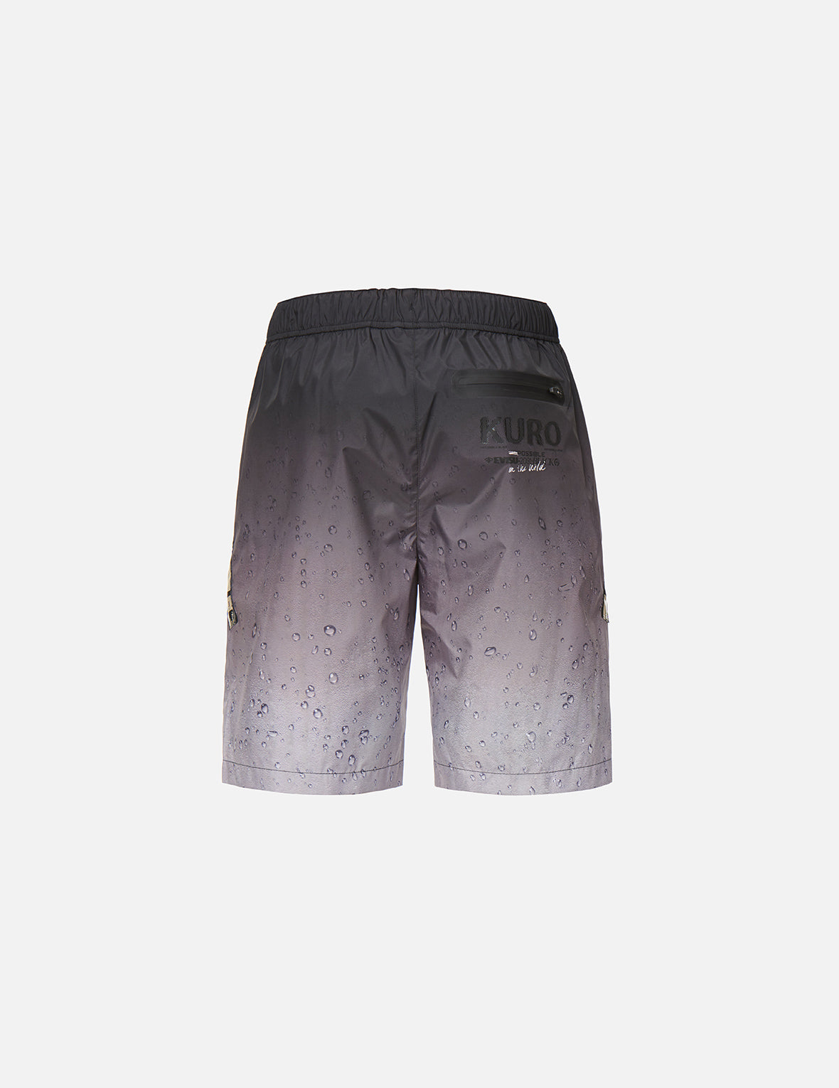 3D Raindrop Print Sport Shorts