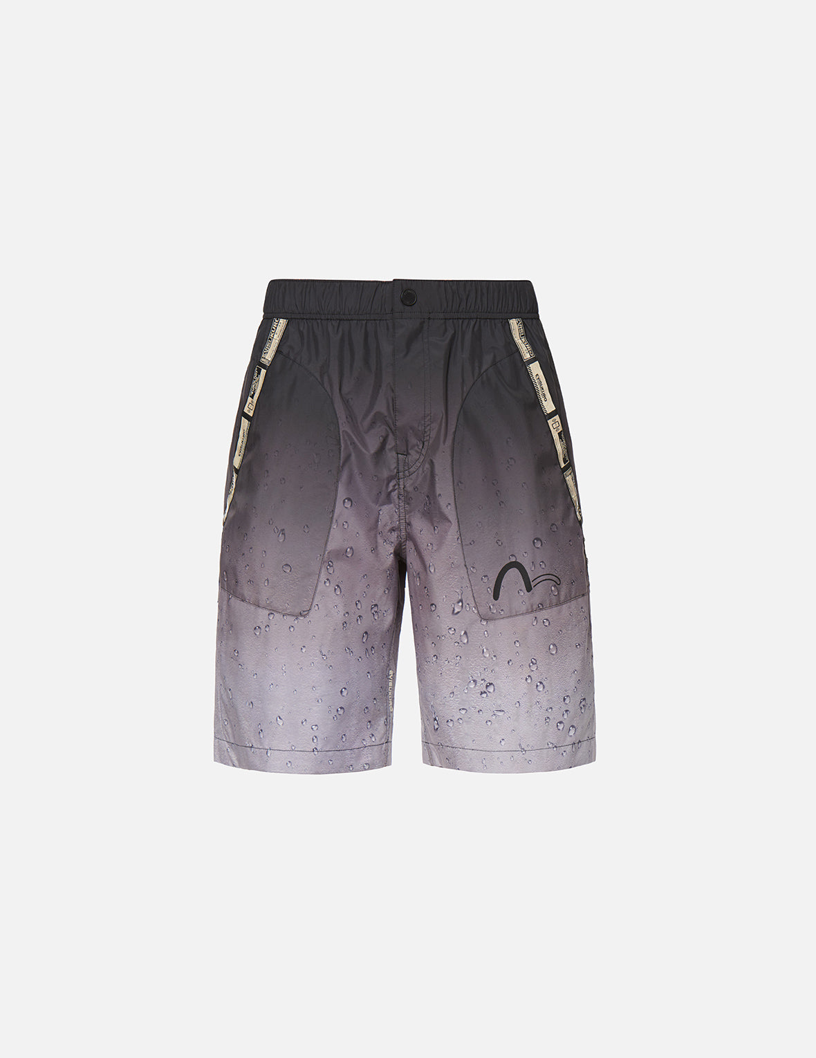 3D Raindrop Print Sport Shorts