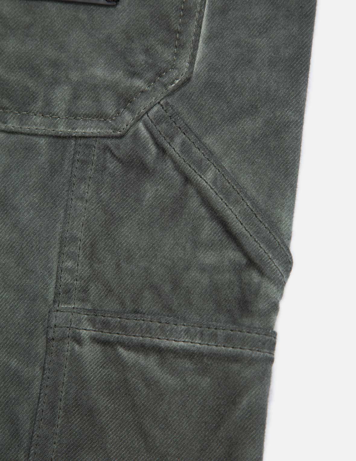 “The Great Wave” Print Straight-leg Jeans