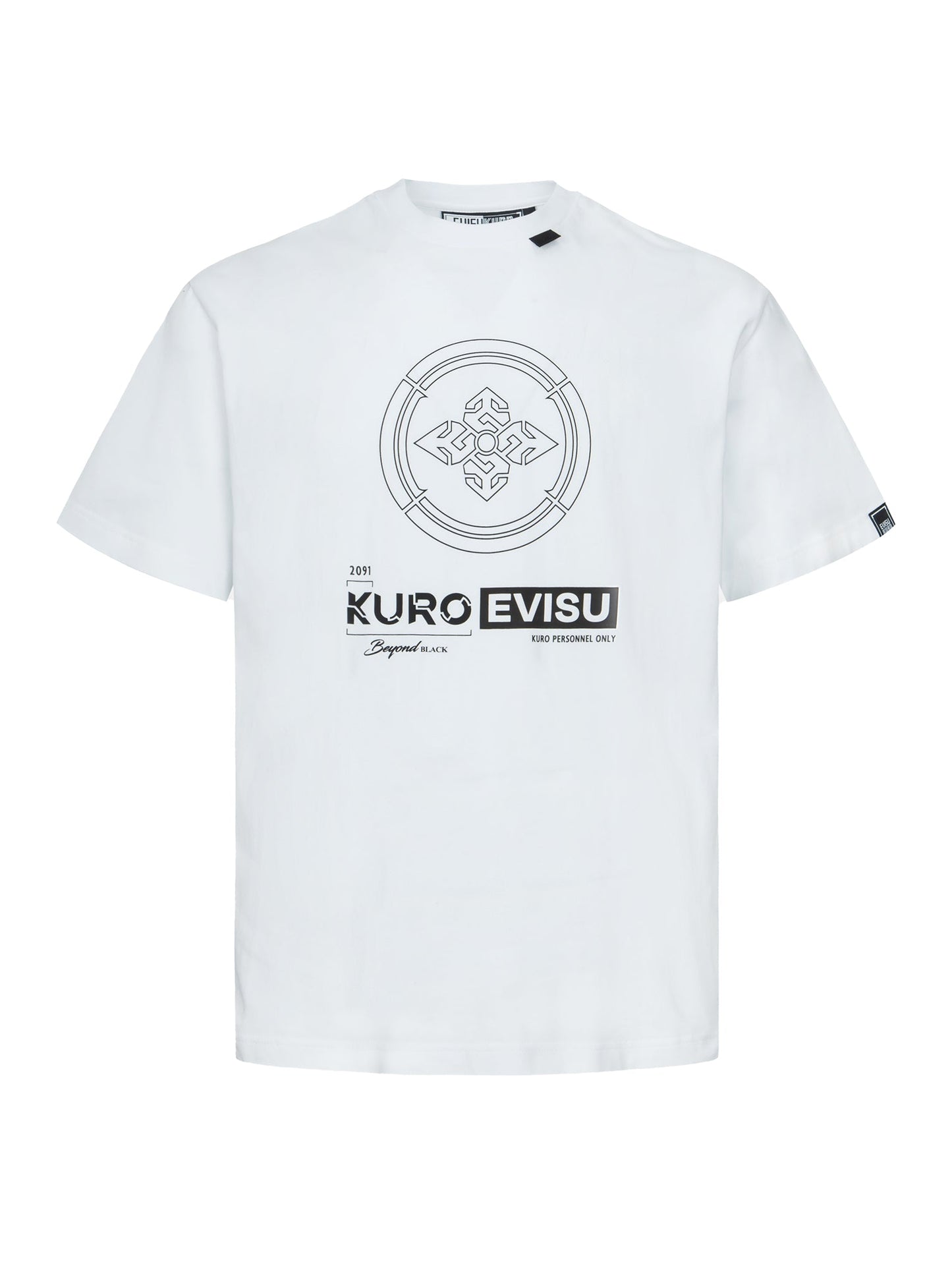 家紋と虹色のカモメプリント レギュラーフィット Tシャツ