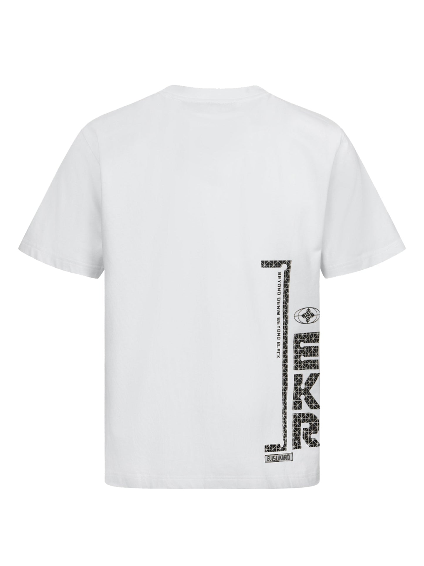 グリッドカモメとロゴレギュラーフィットTシャツ