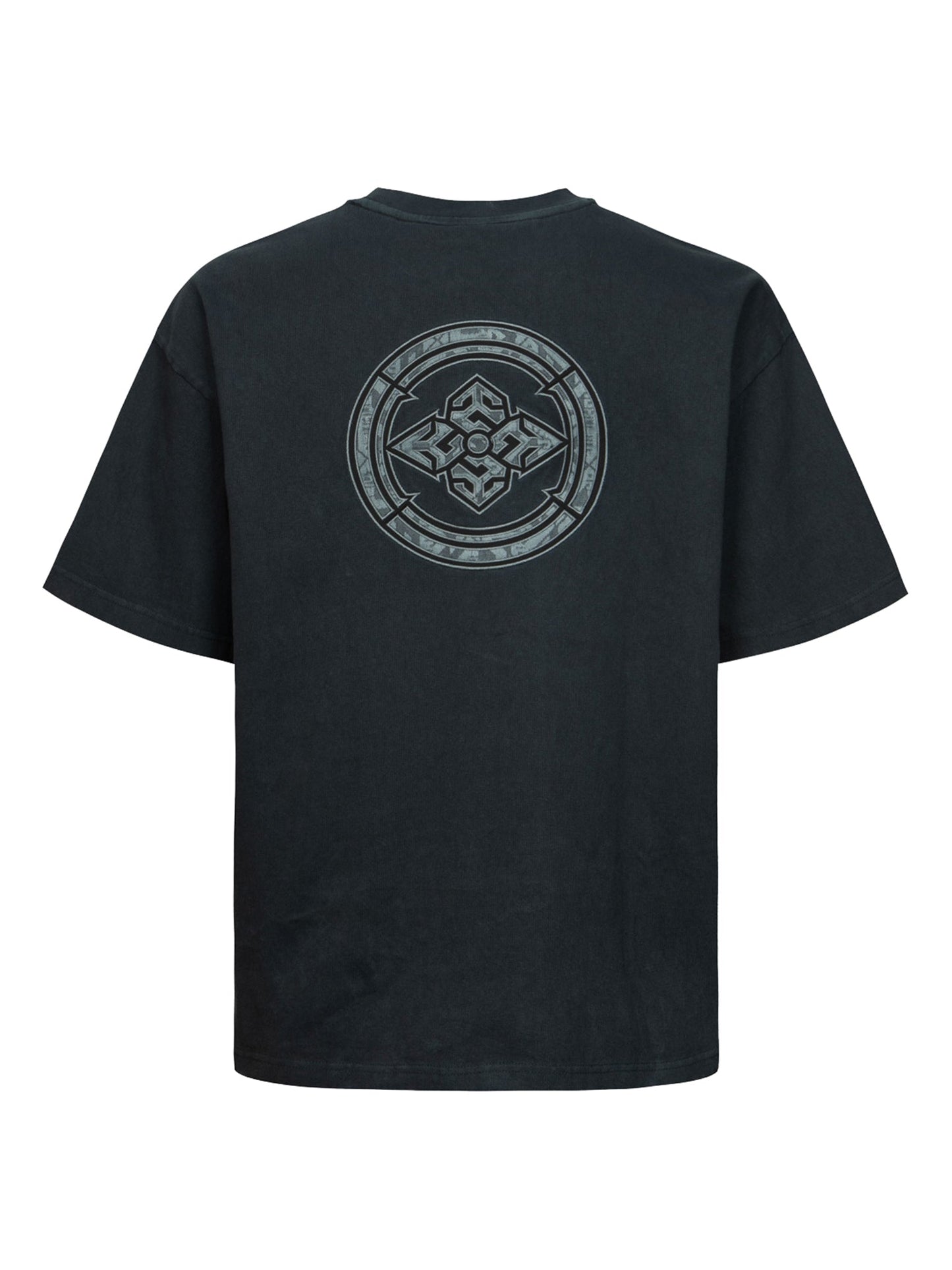 家紋アップリケ刺繍ルーズフィットTシャツ