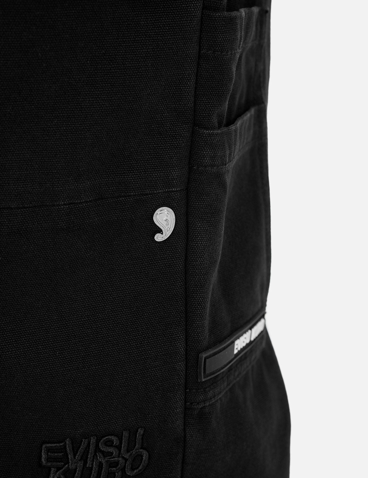 カモメとロゴ刺繍ルーズフィットカーゴパンツ