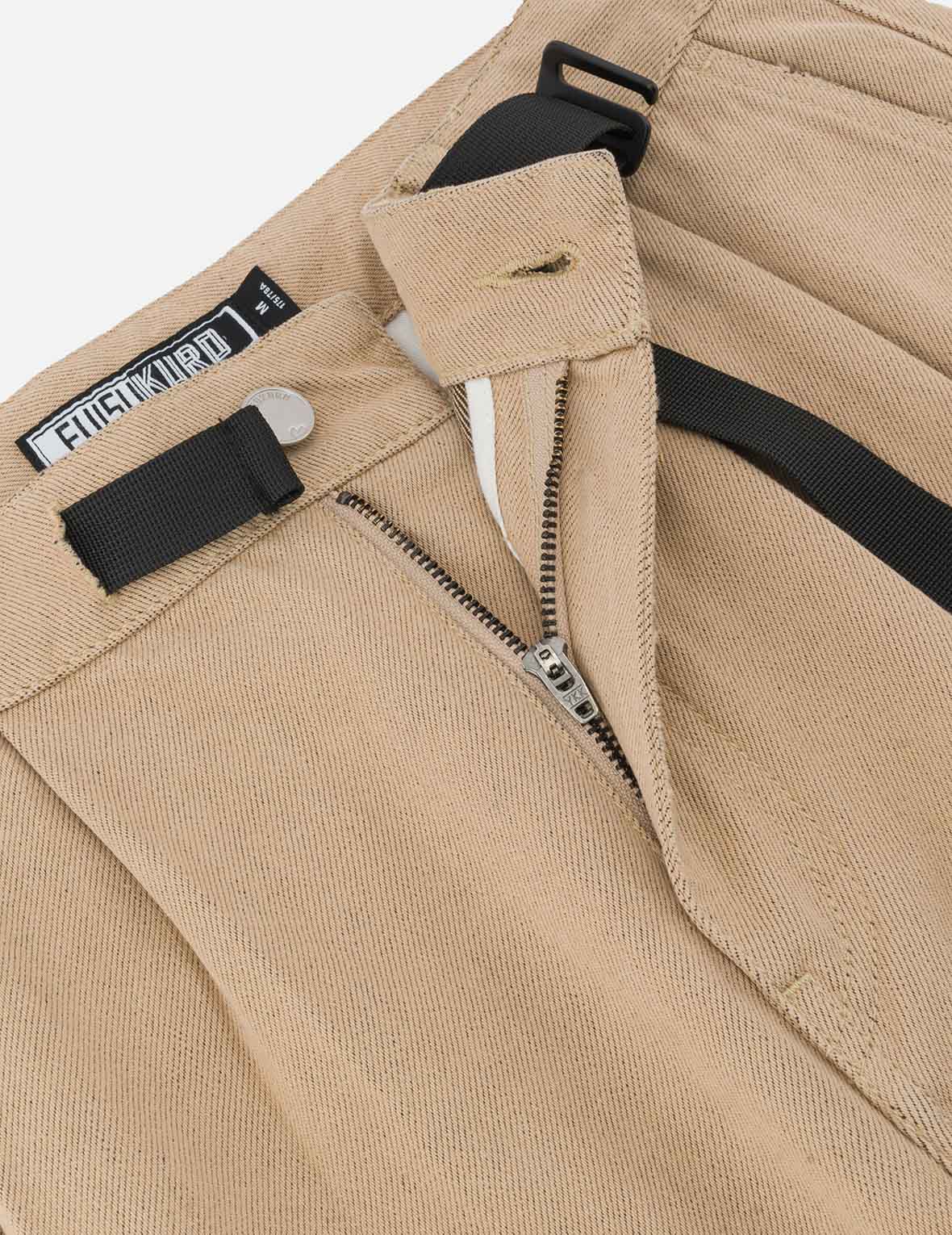 ツートーンダメージ加工オーバーサイズカーゴパンツ