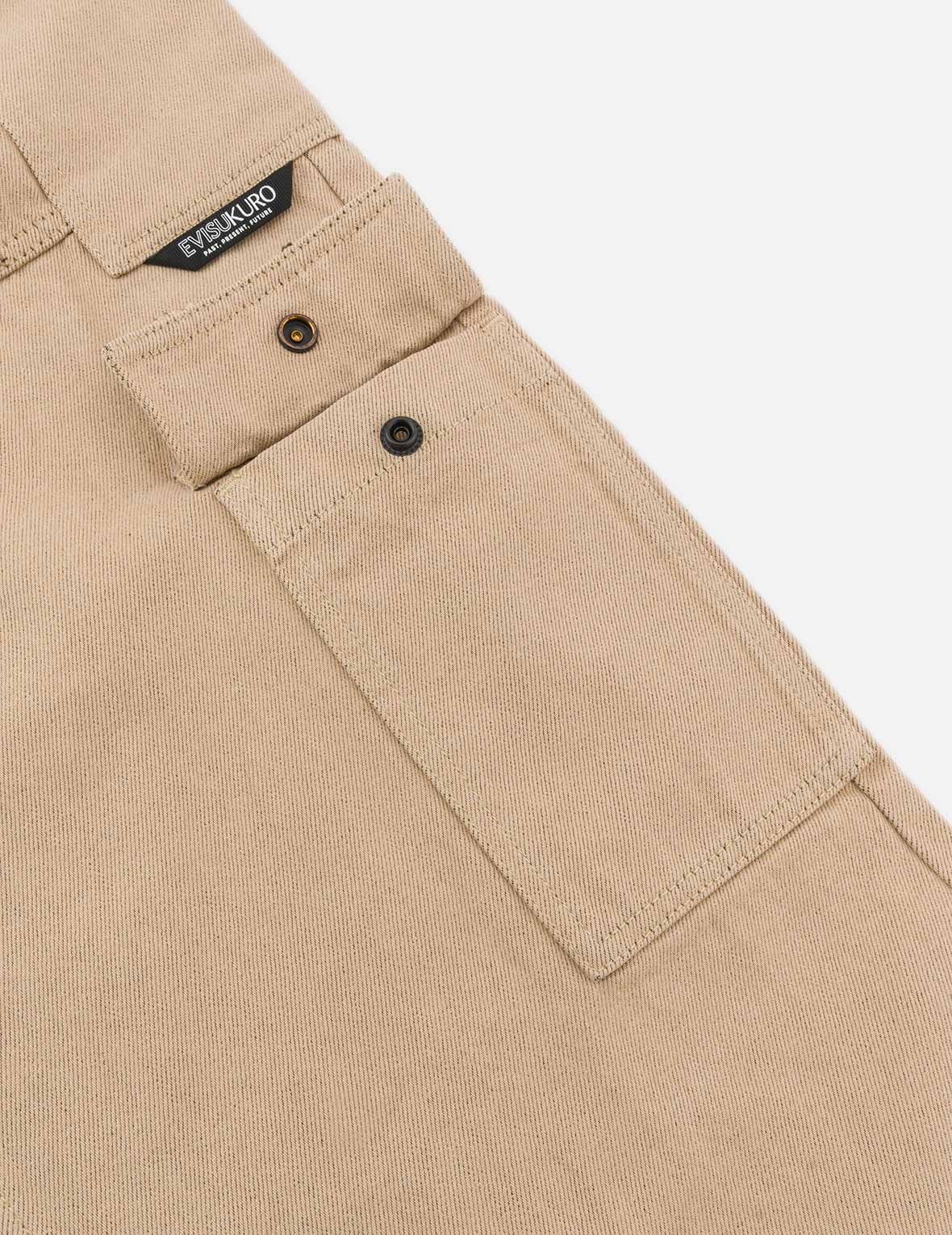 ツートーンダメージ加工オーバーサイズカーゴパンツ