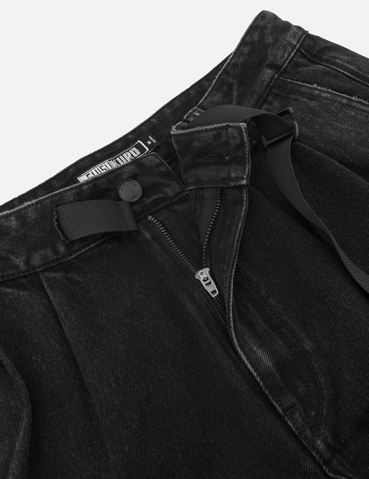 ツートーンダメージ加工オーバーサイズカーゴパンツ