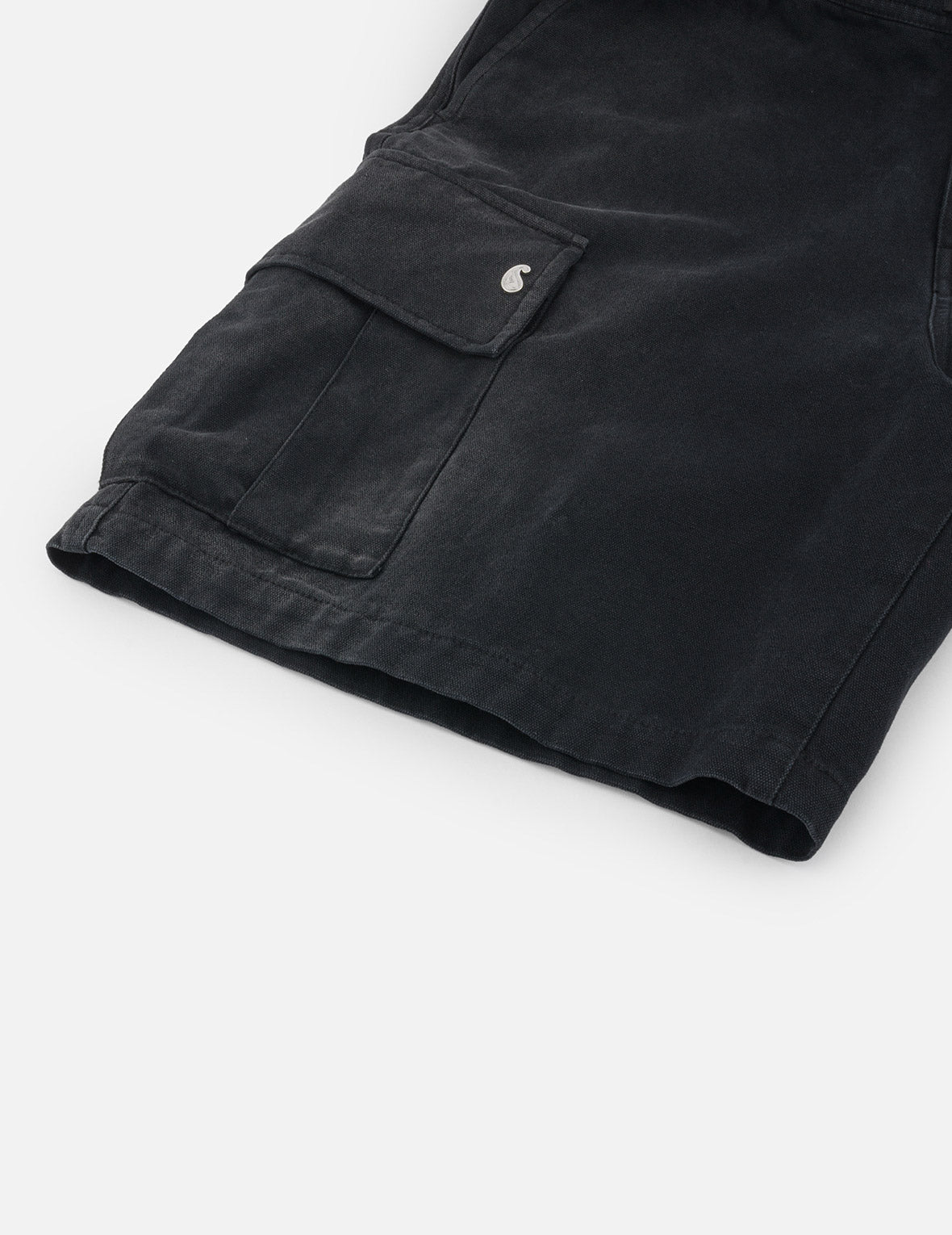 ピグメントダイウォッシュ カモメ刺繍 リラックスフィット ショーツ