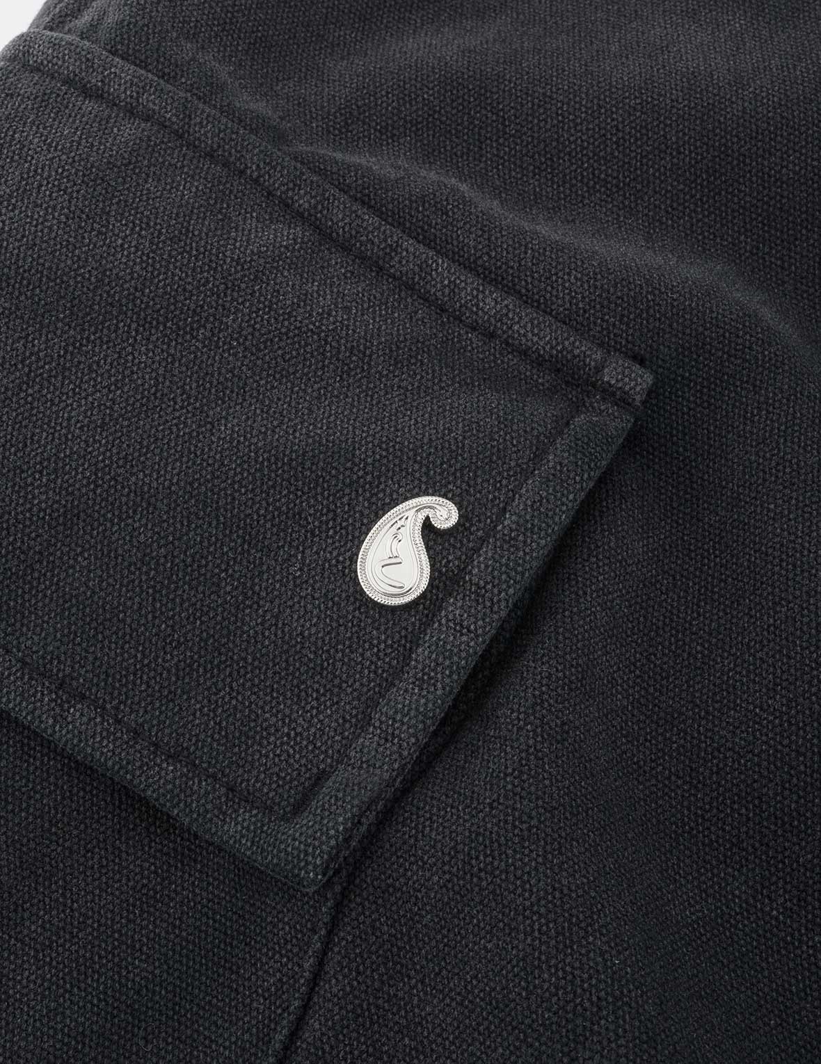 ピグメントダイウォッシュ カモメ刺繍 リラックスフィット ショーツ