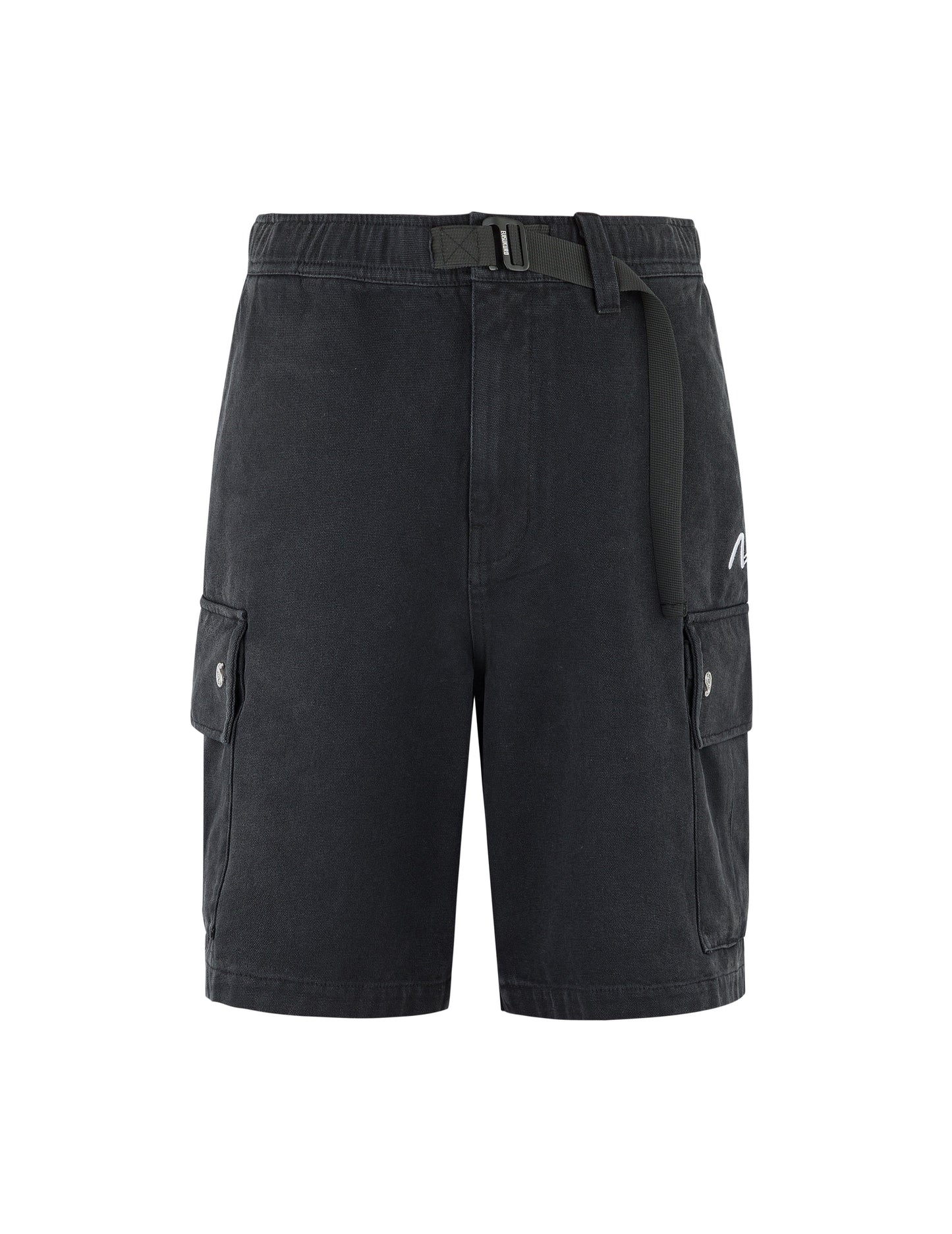 ピグメントダイウォッシュ カモメ刺繍 リラックスフィット ショーツ