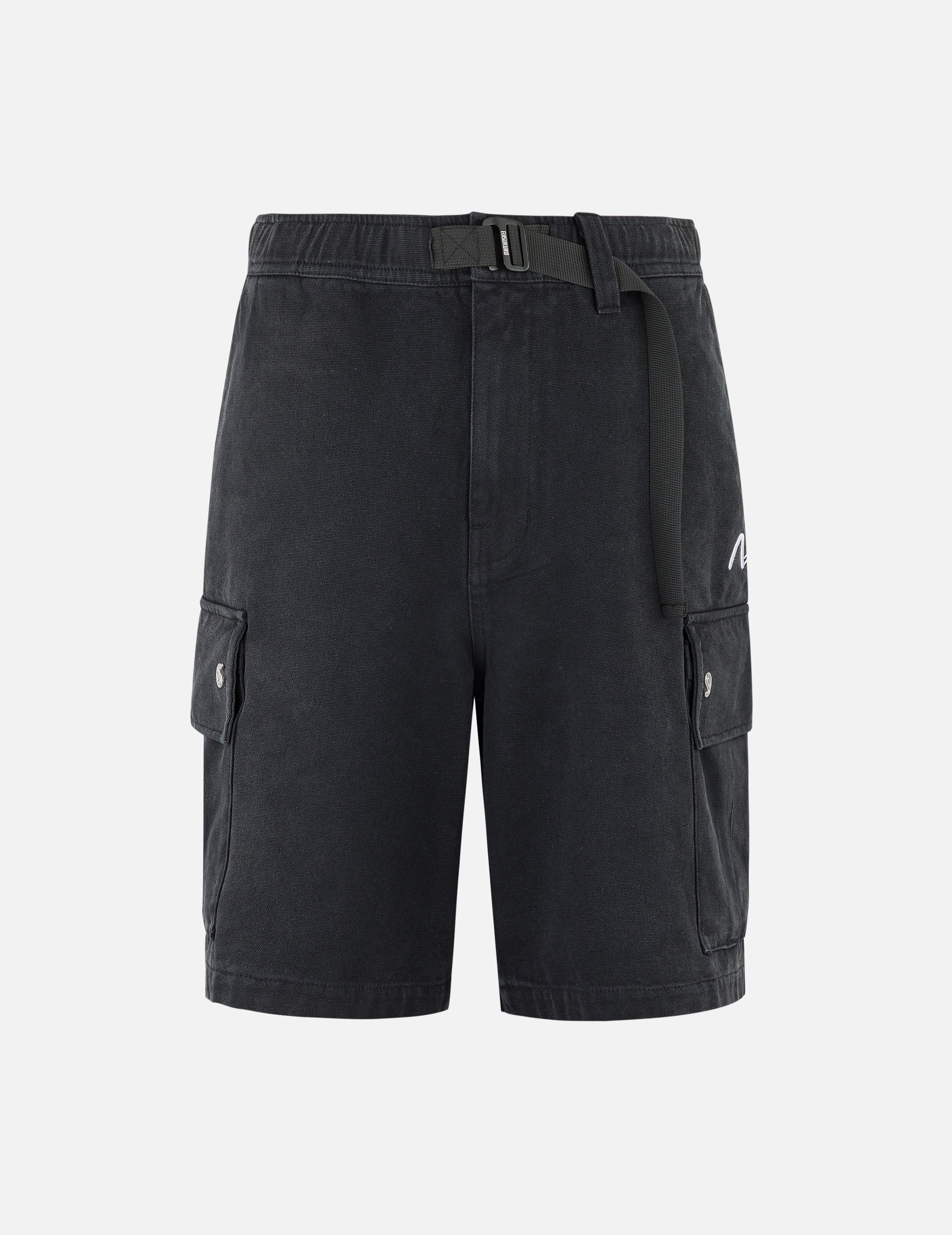 ピグメントダイウォッシュ カモメ刺繍 リラックスフィット ショーツ