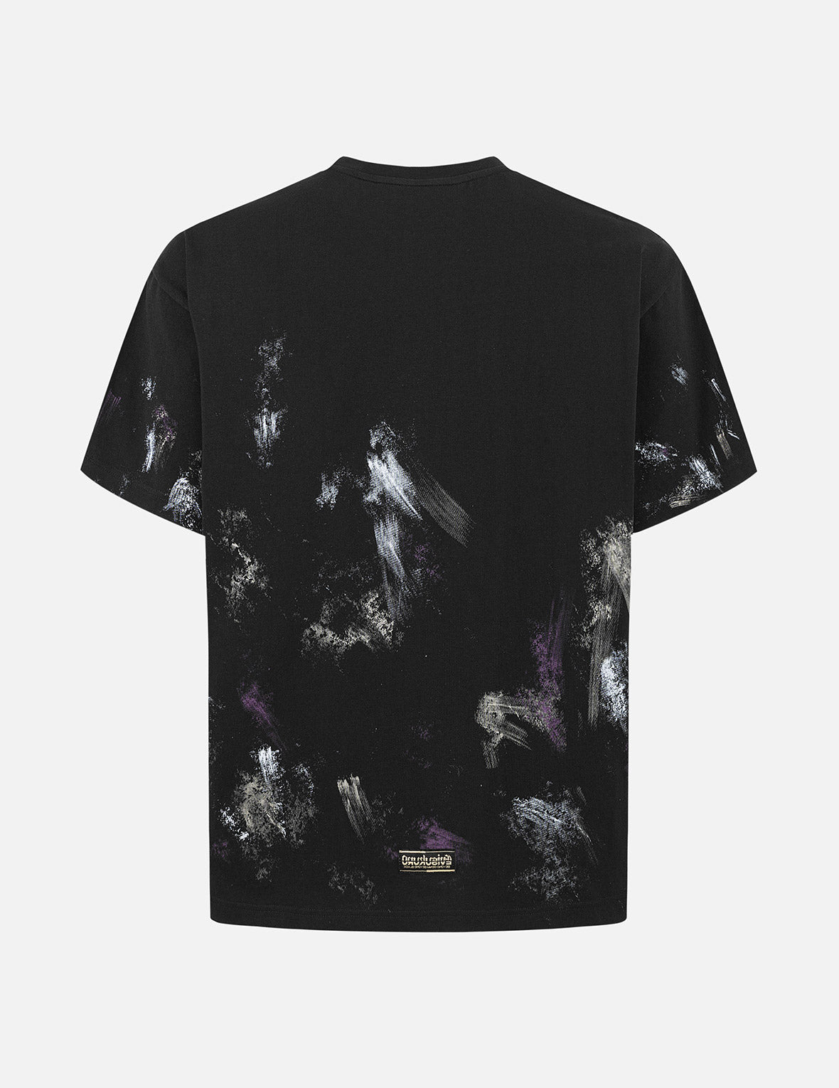 手描きプリントレギュラーフィットTシャツ