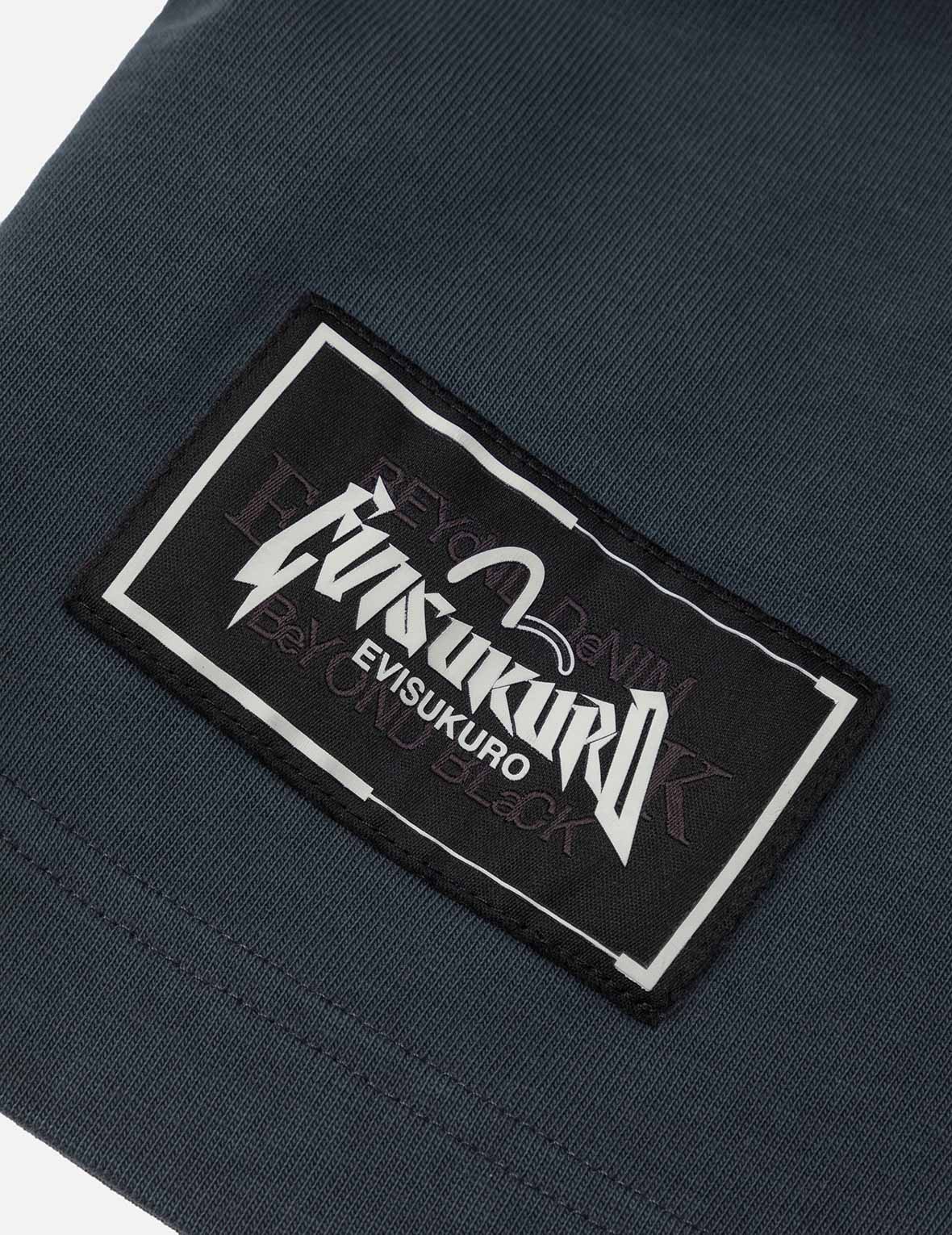 カモメ&ロゴ刺繍 オーバーサイズ ガーメントダイ Tシャツ