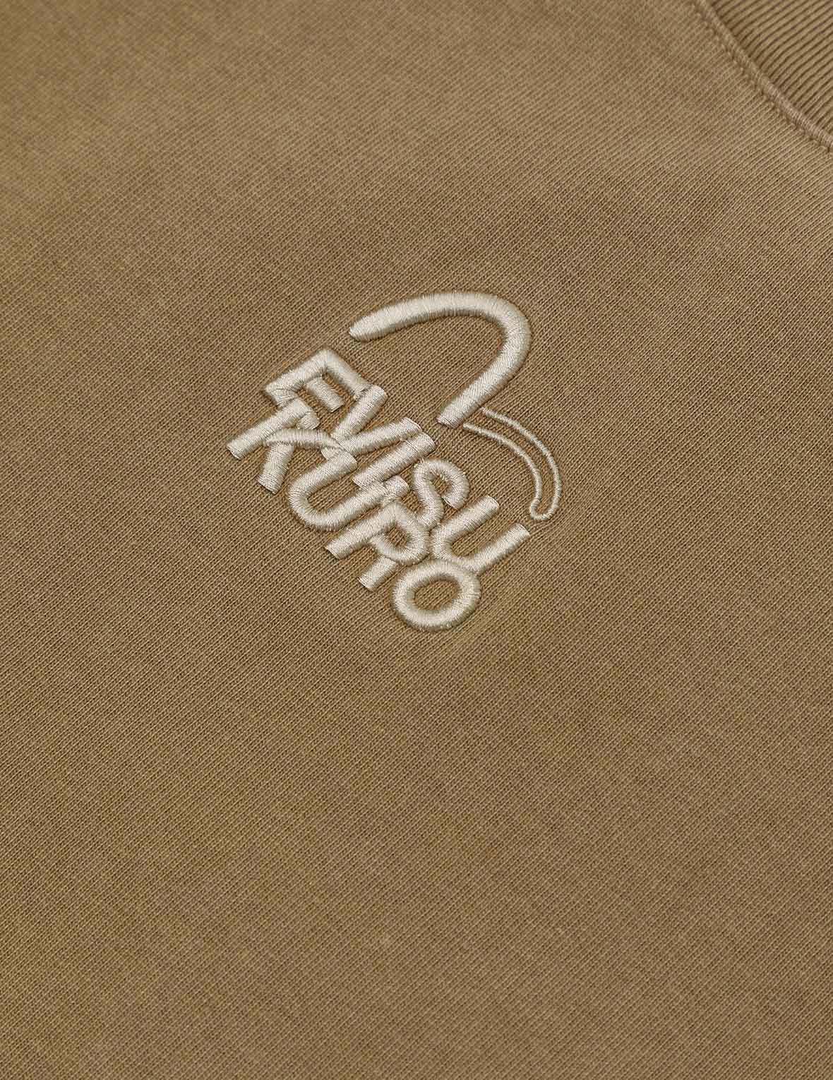 カモメ&ロゴ刺繍 オーバーサイズ ガーメントダイ Tシャツ