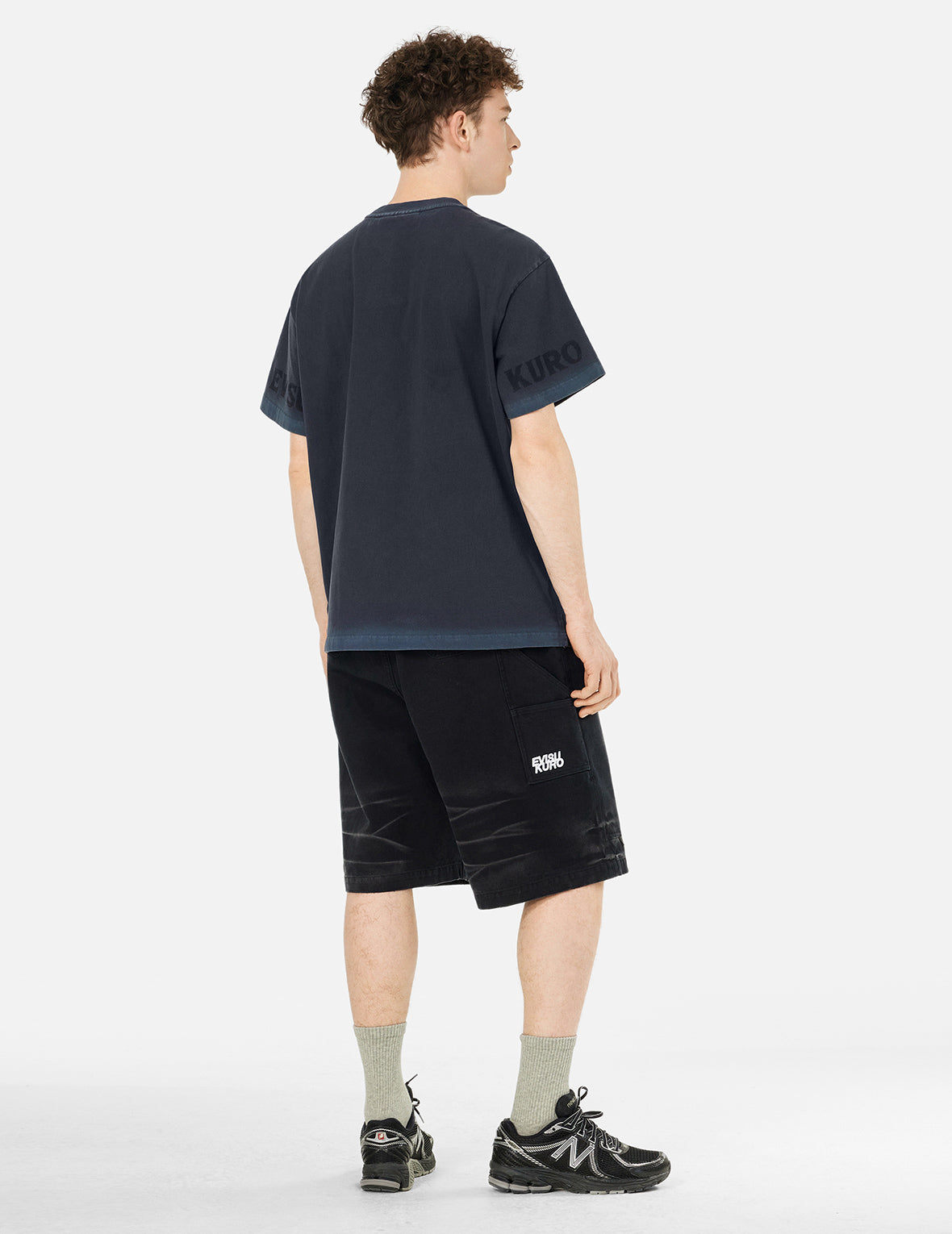 カモメ&ロゴプリント リラックスフィット Tシャツ