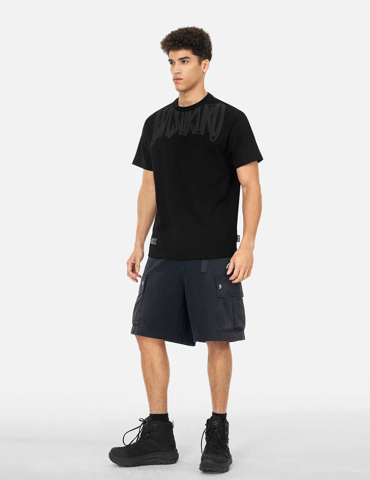 Gothic-inspired Logo Print Regular Fit T-Shirt