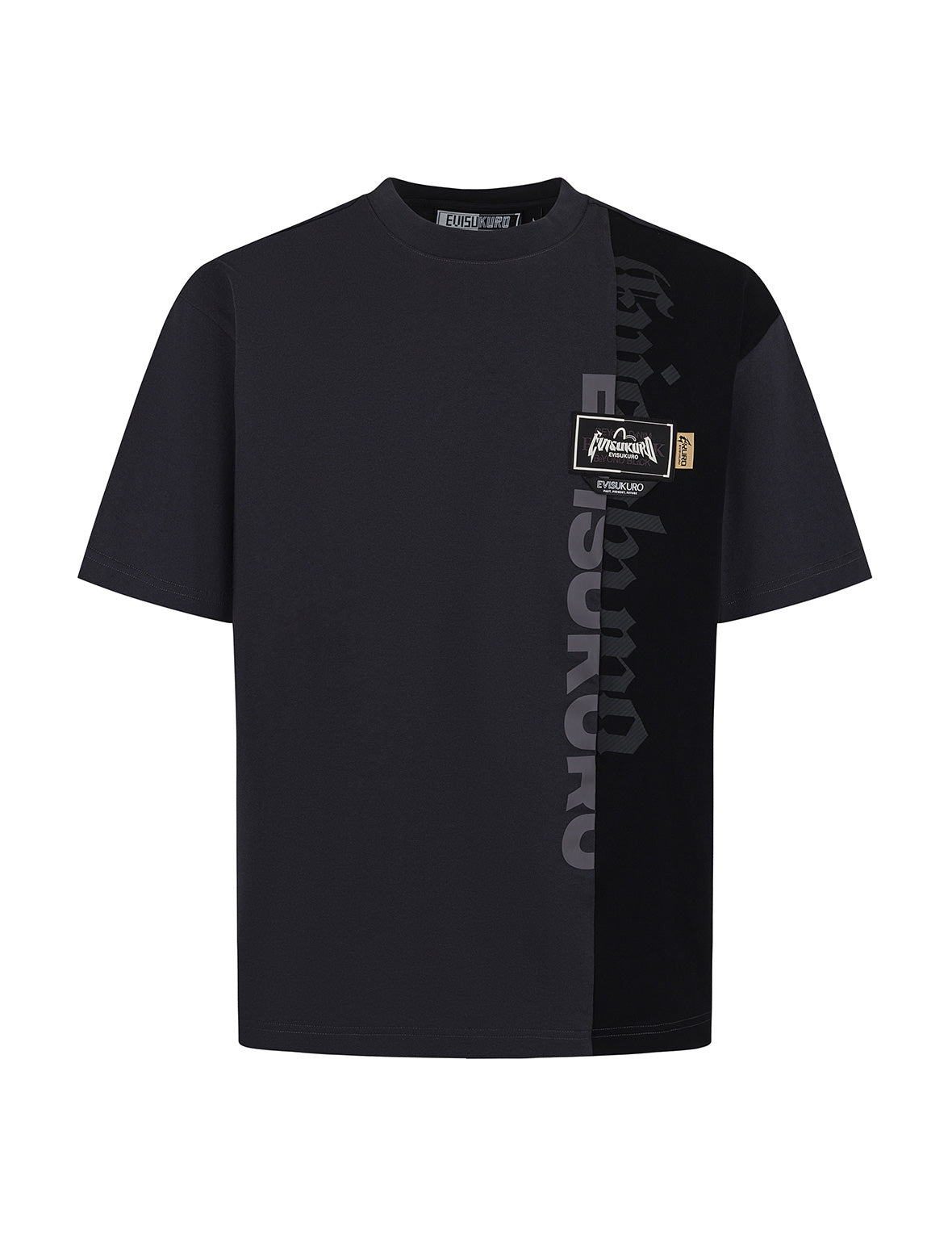 パネルデザイン&マルチラベル リラックスフィット Tシャツ