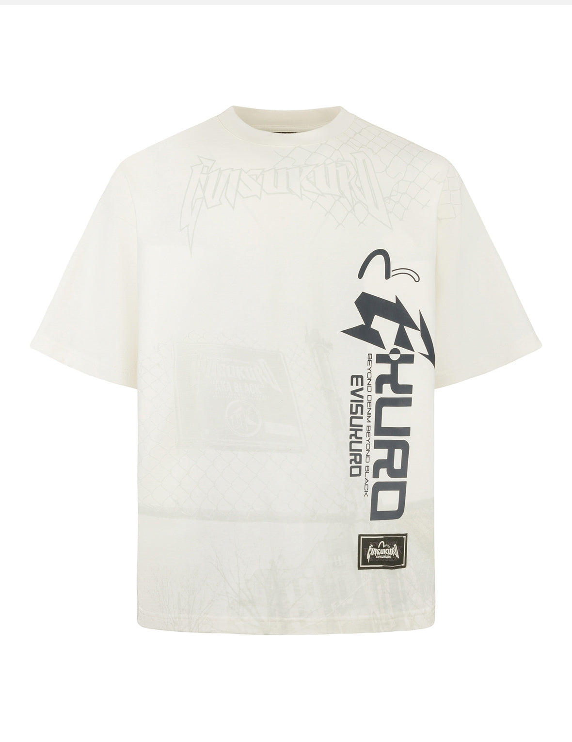 Logo and Seagull print Oversized T-Shirt