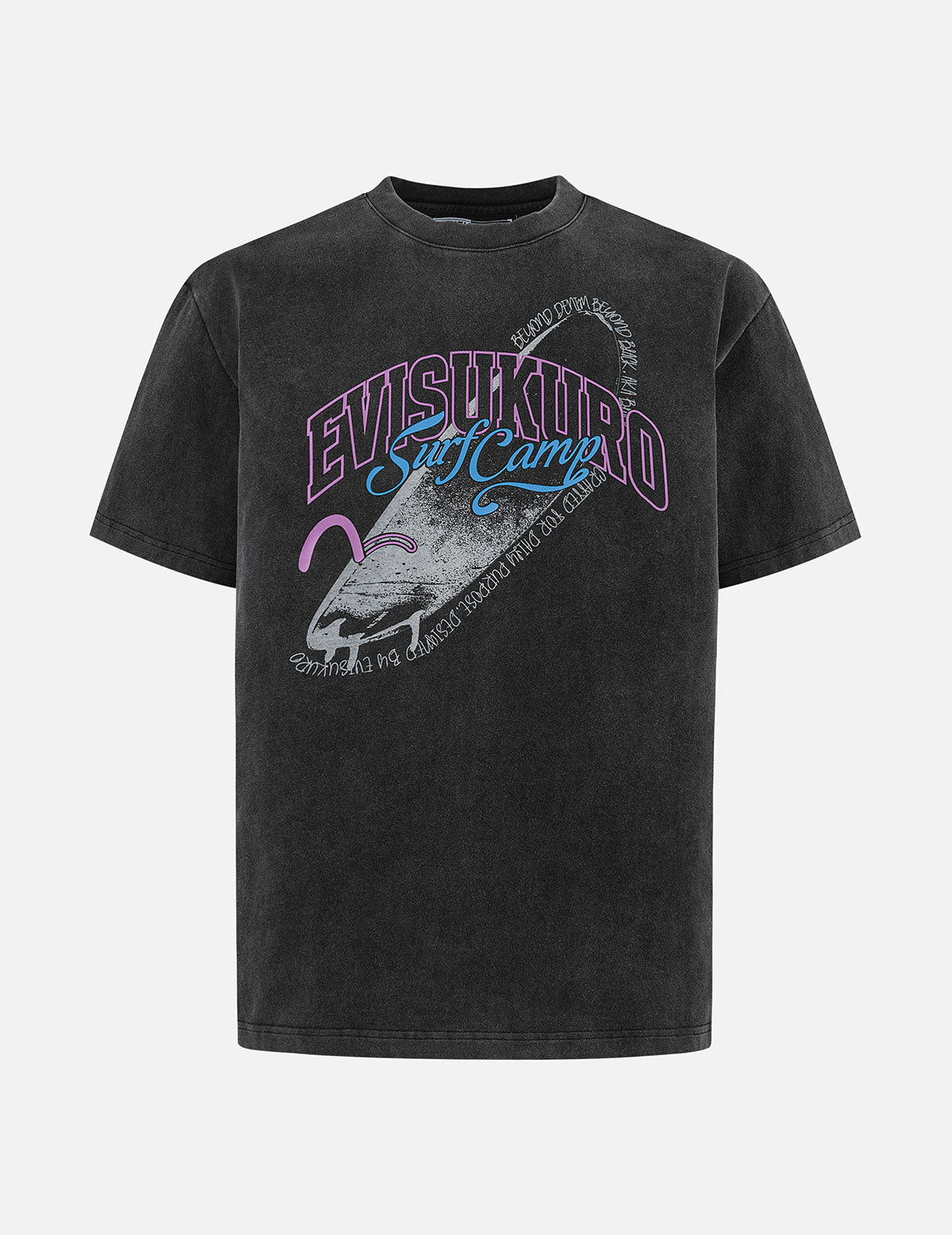 サーフ キャンプ プリント リラックス フィット Tシャツ