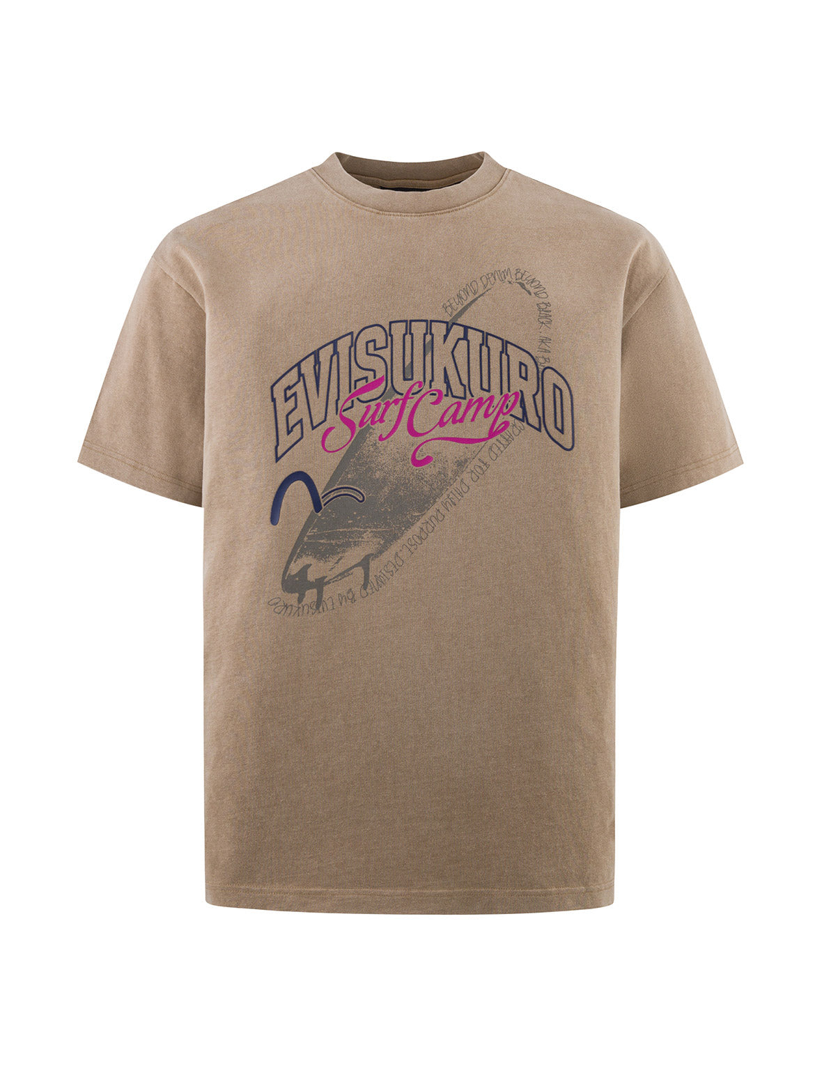 サーフ キャンプ プリント リラックス フィット Tシャツ