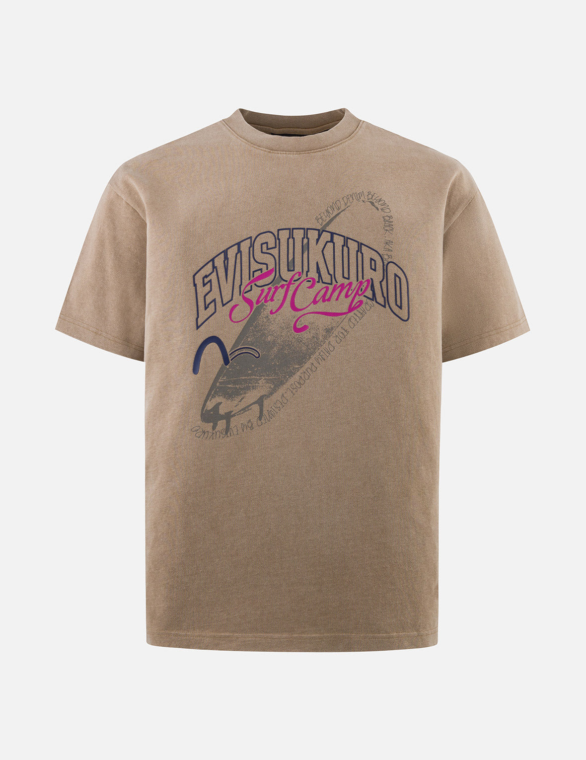 サーフ キャンプ プリント リラックス フィット Tシャツ